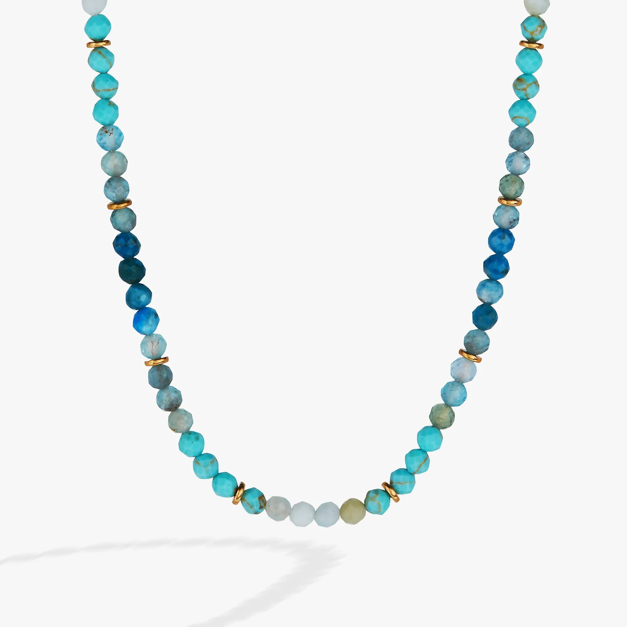 Turquoise Ombre Semi-Precious Beaded Necklace sold by Alex and Ani