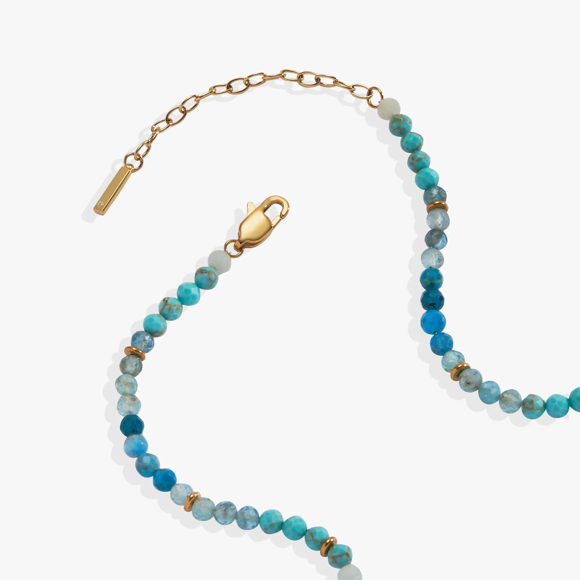 Turquoise Ombre Semi-Precious Beaded Necklace sold by Alex and Ani product image thumbnail 3