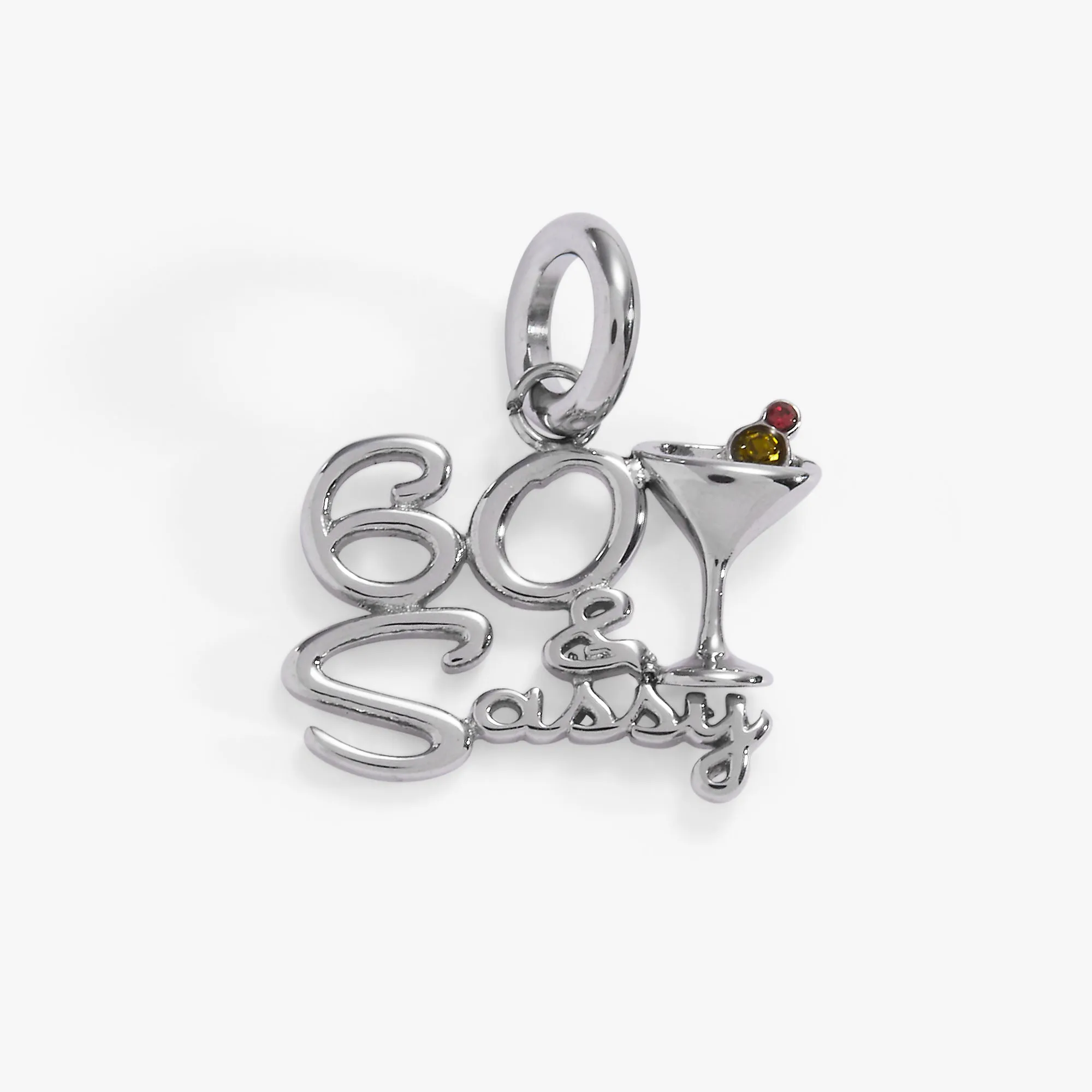 '60 & Sassy' Martini Charm sold by Alex and Ani