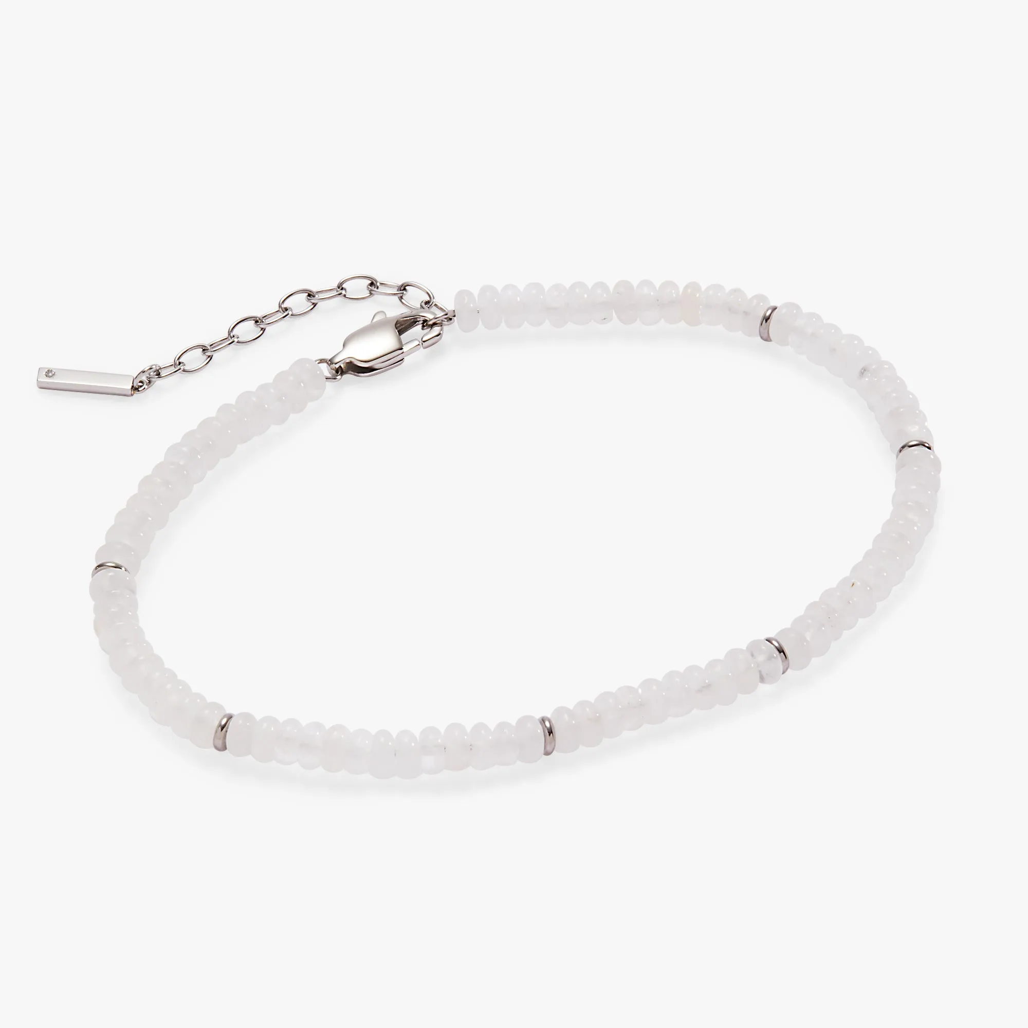 Clear Quartz Semi-Precious Beaded Anklet sold by Alex and Ani product image thumbnail 4