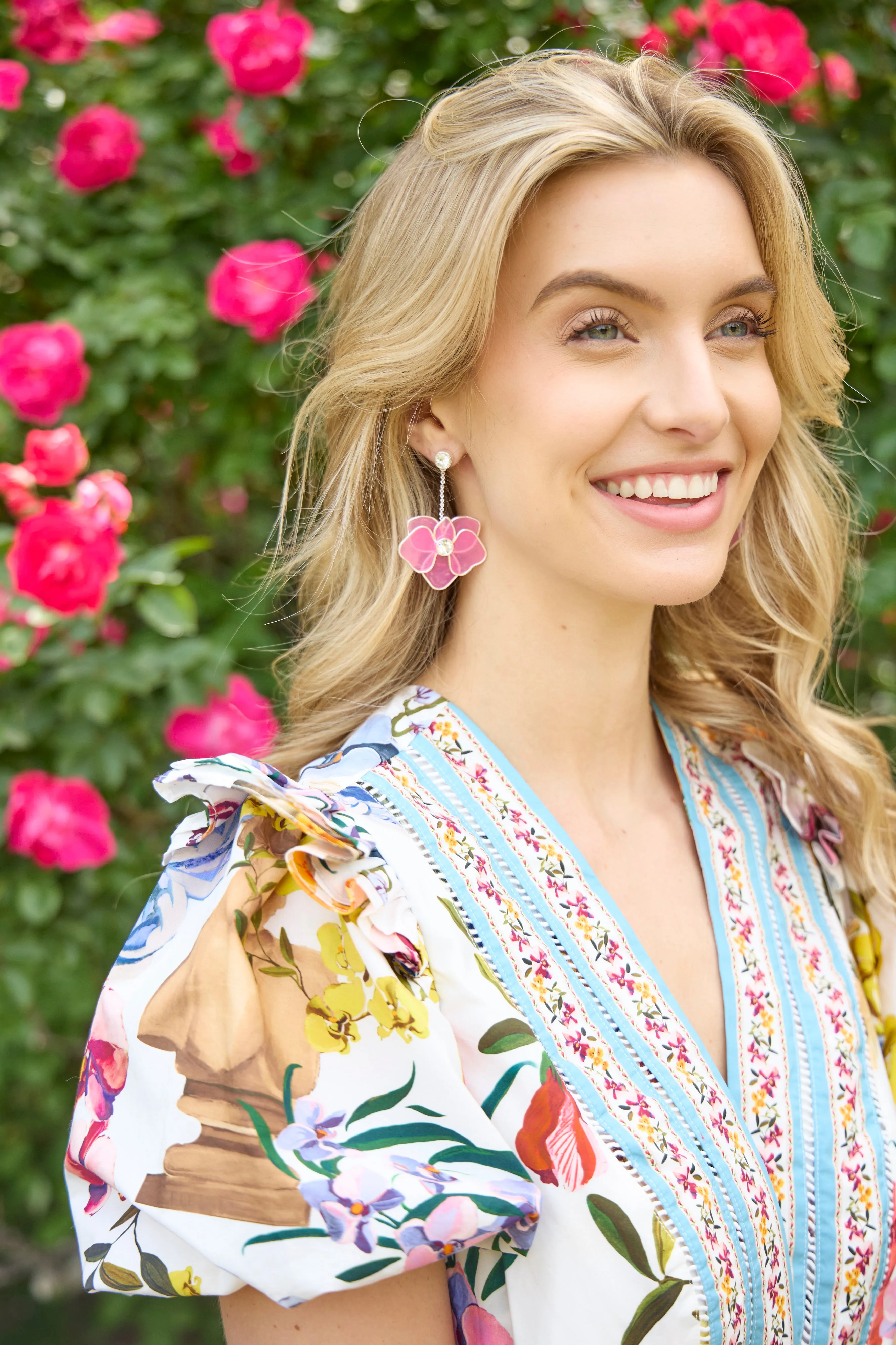 New York Botanical Garden® Orchid Statement Earrings sold by Alex and Ani product image thumbnail 5