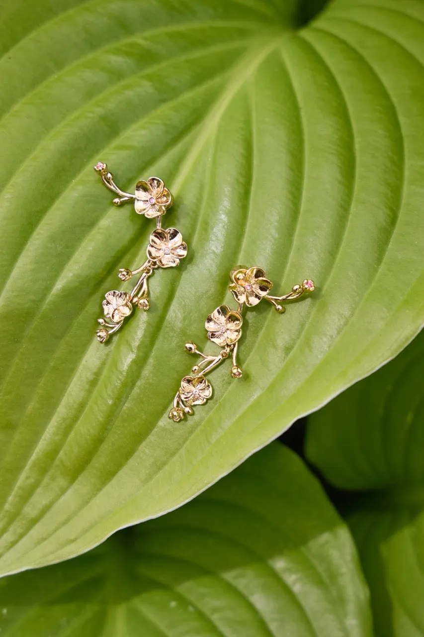 New York Botanical Garden® 2-in-1 Pansy Statement Earrings sold by Alex and Ani product image thumbnail 5