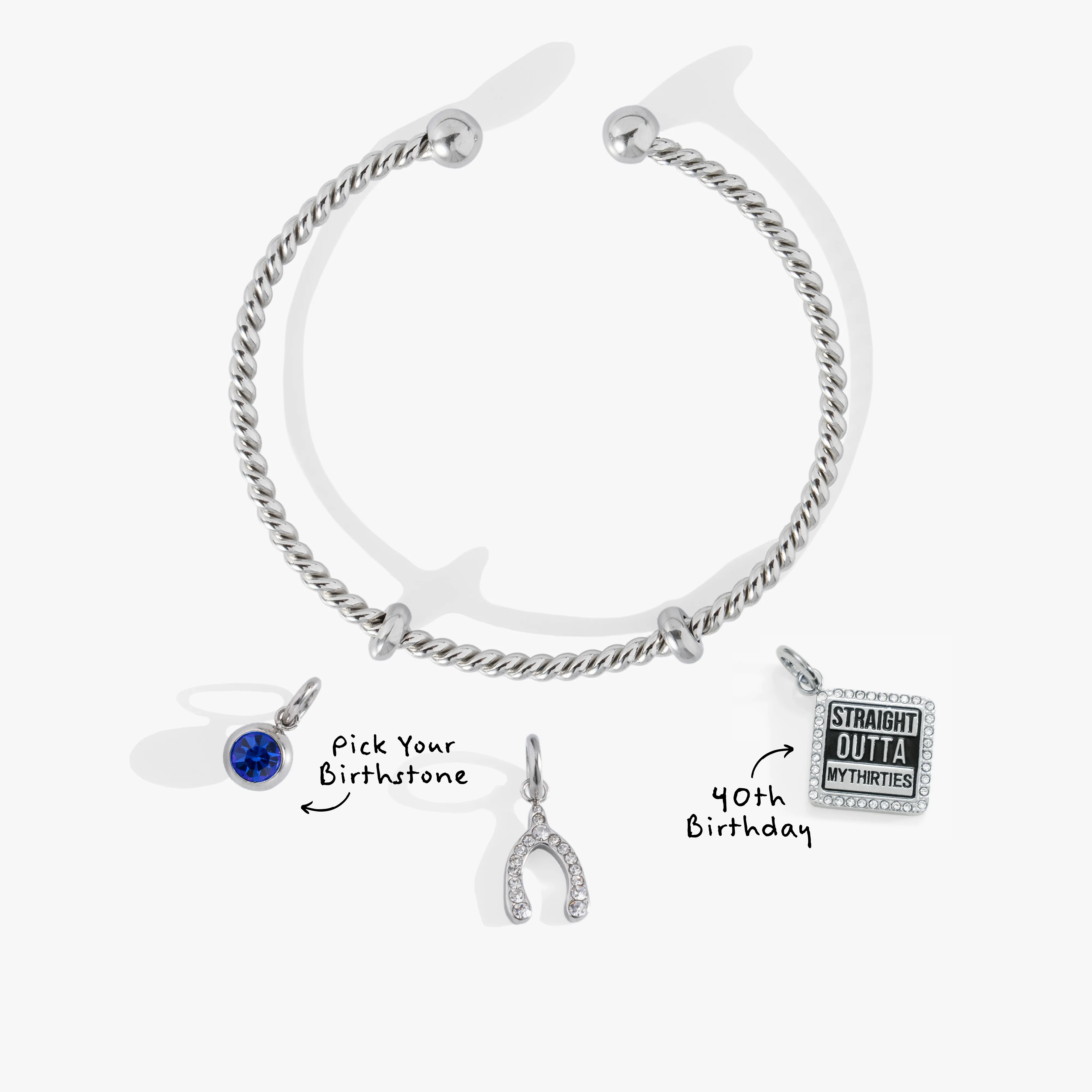 40 and Fearless Charm Bundle sold by Alex and Ani