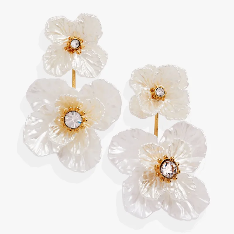 New York Botanical Garden® 2-in-1 Poppy Statement Earrings sold by Alex and Ani