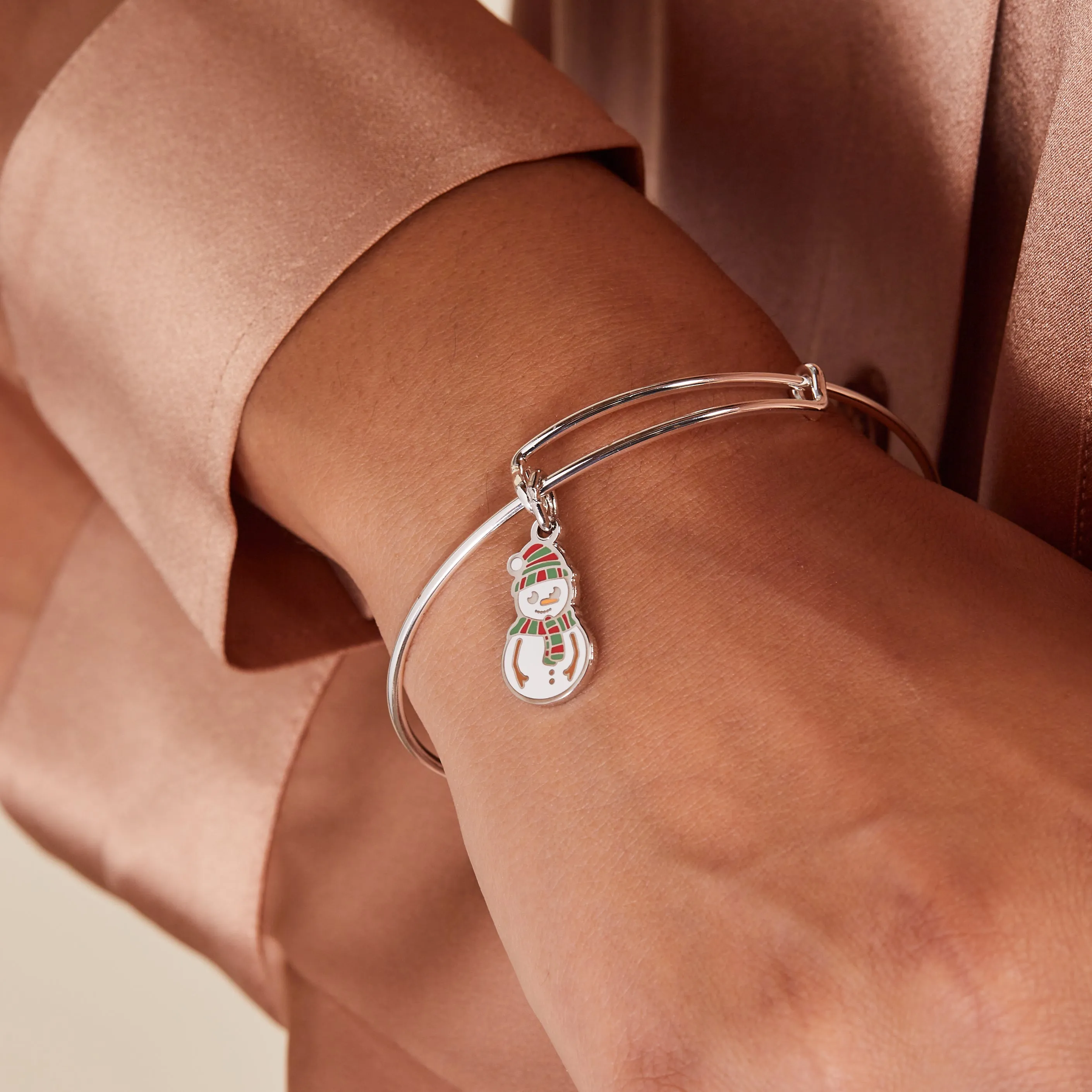 Snowman Holiday Charm Bangle sold by Alex and Ani product image thumbnail 2