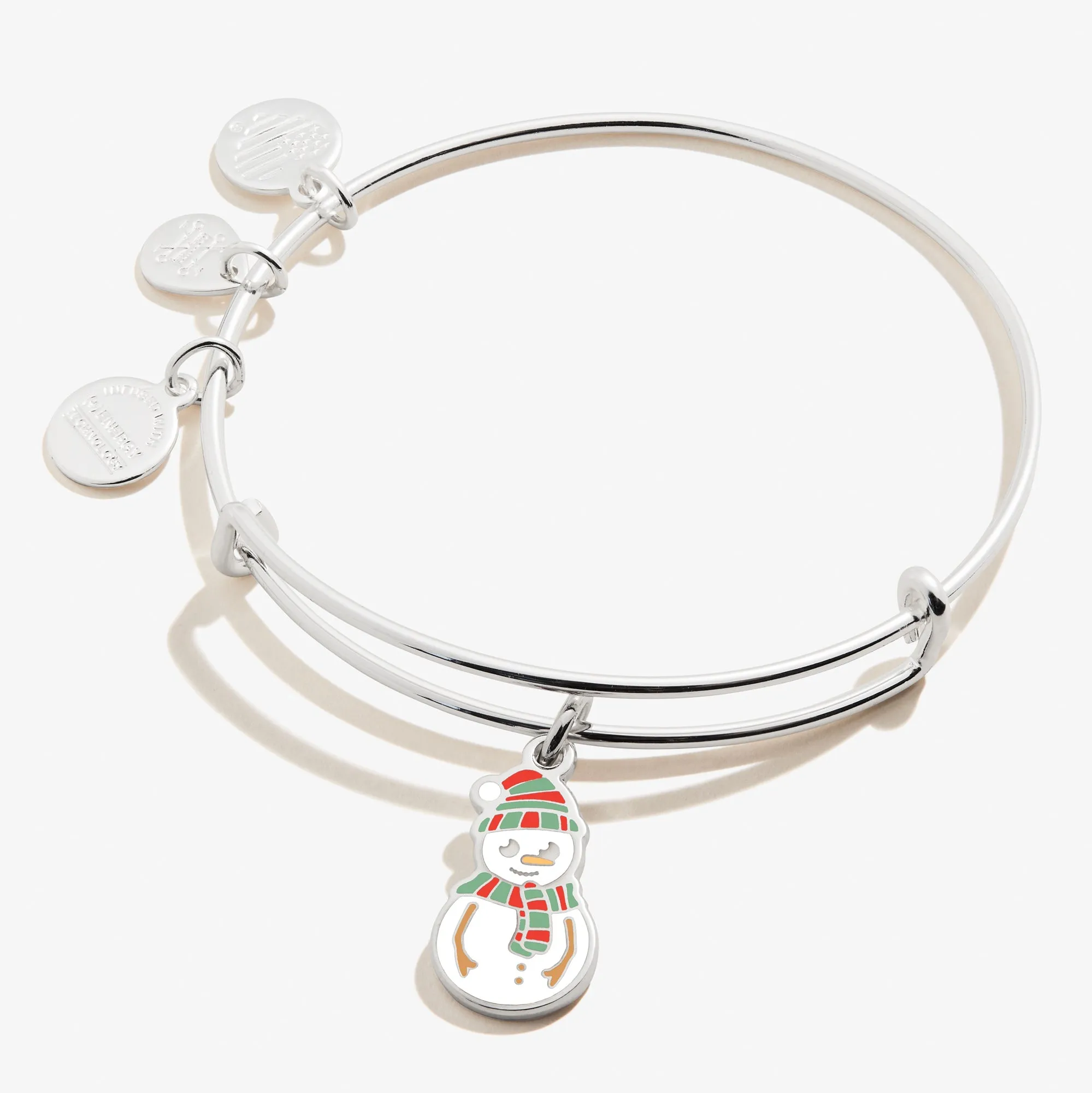 Snowman Holiday Charm Bangle sold by Alex and Ani