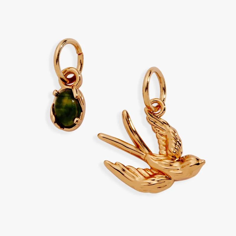 Woodland Swallow & Stone Charm Duo Set sold by Alex and Ani