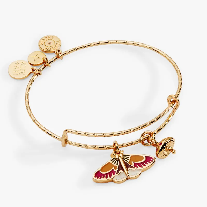 Woodland Moth & Mushroom Duo Charm Bangle sold by Alex and Ani