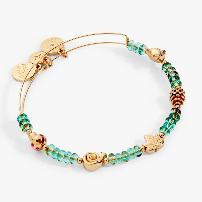 Woodland Green Glass Beaded Bangle sold by Alex and Ani