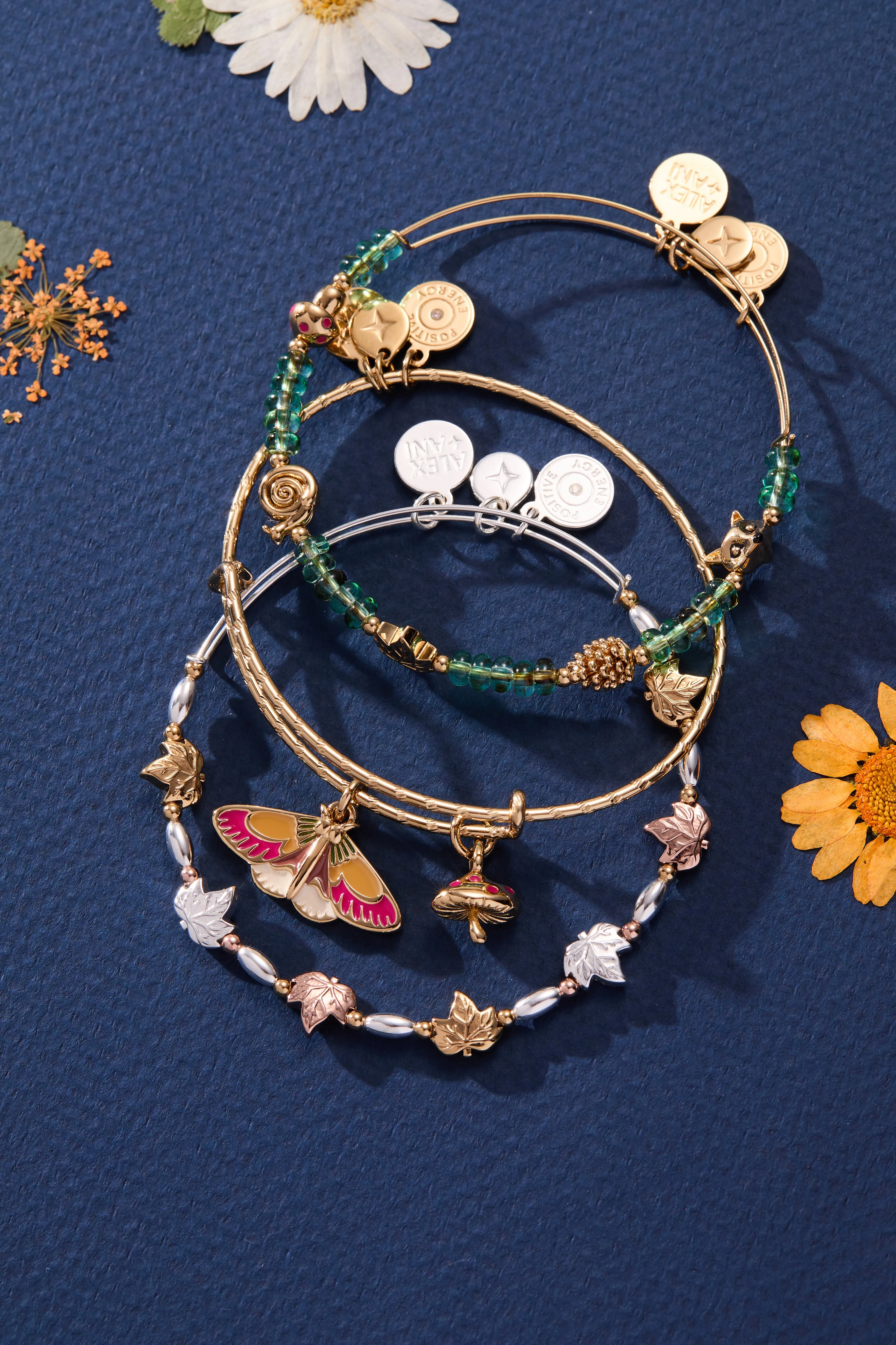 Woodland Green Glass Beaded Bangle sold by Alex and Ani product image thumbnail 5