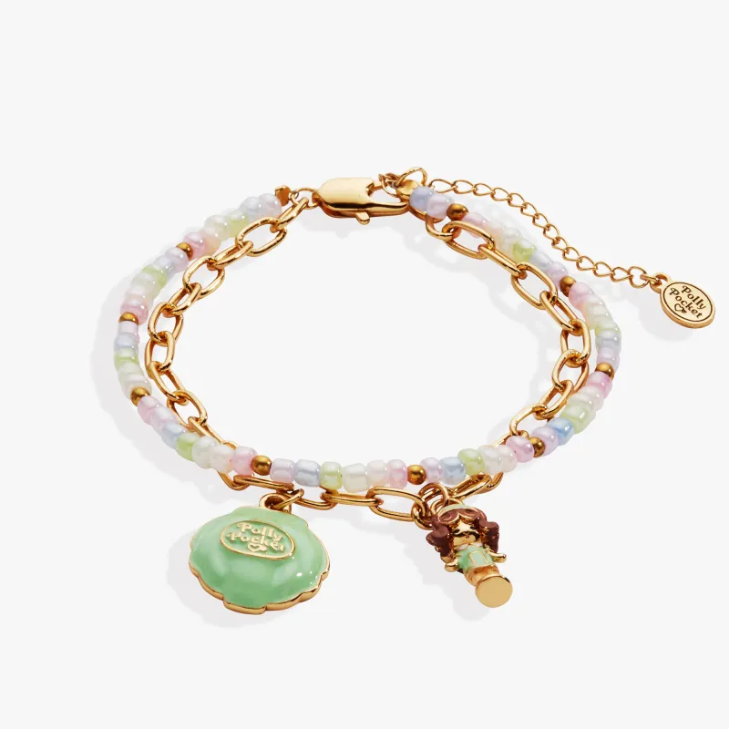 Polly Pocket™ 2 Row Charm Bracelet sold by Alex and Ani