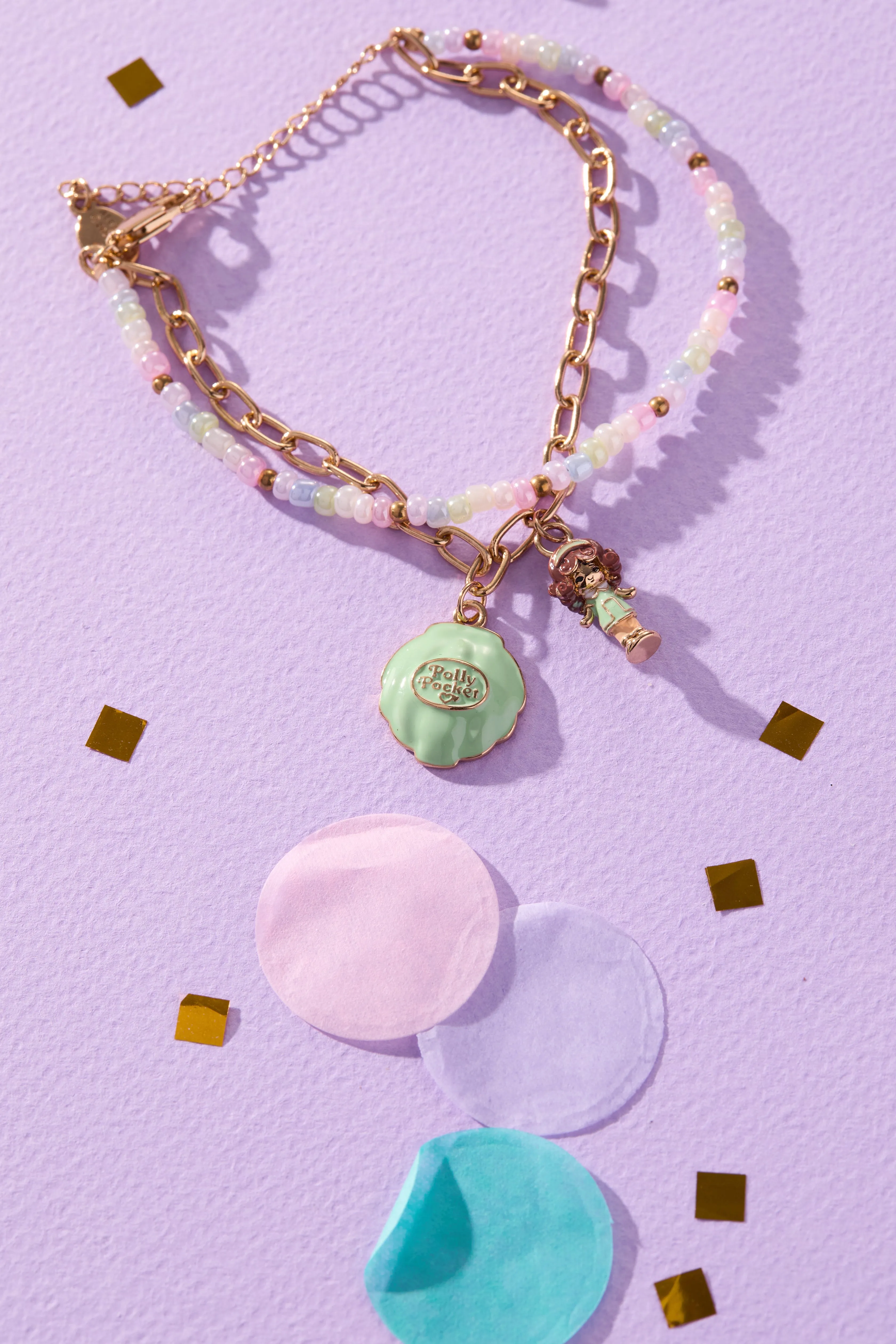 Polly Pocket™ 2 Row Charm Bracelet sold by Alex and Ani product image thumbnail 3