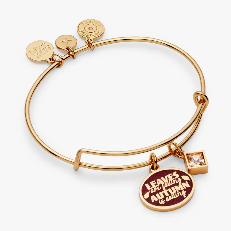 'Leaves Are Falling, Autumn Is Calling' Charm Bangle sold by Alex and Ani