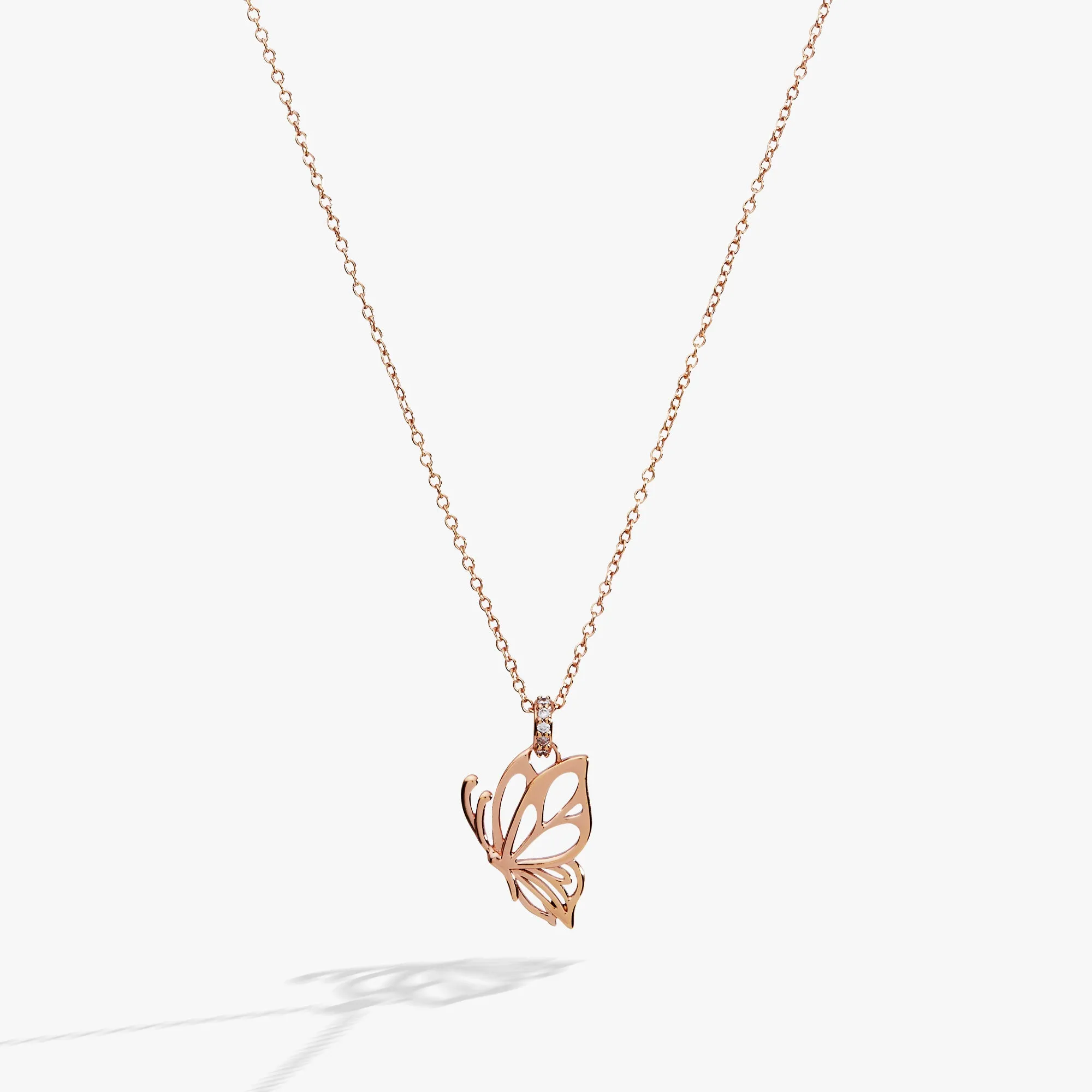 Goliath Butterfly Openwork Pendant Necklace sold by Alex and Ani