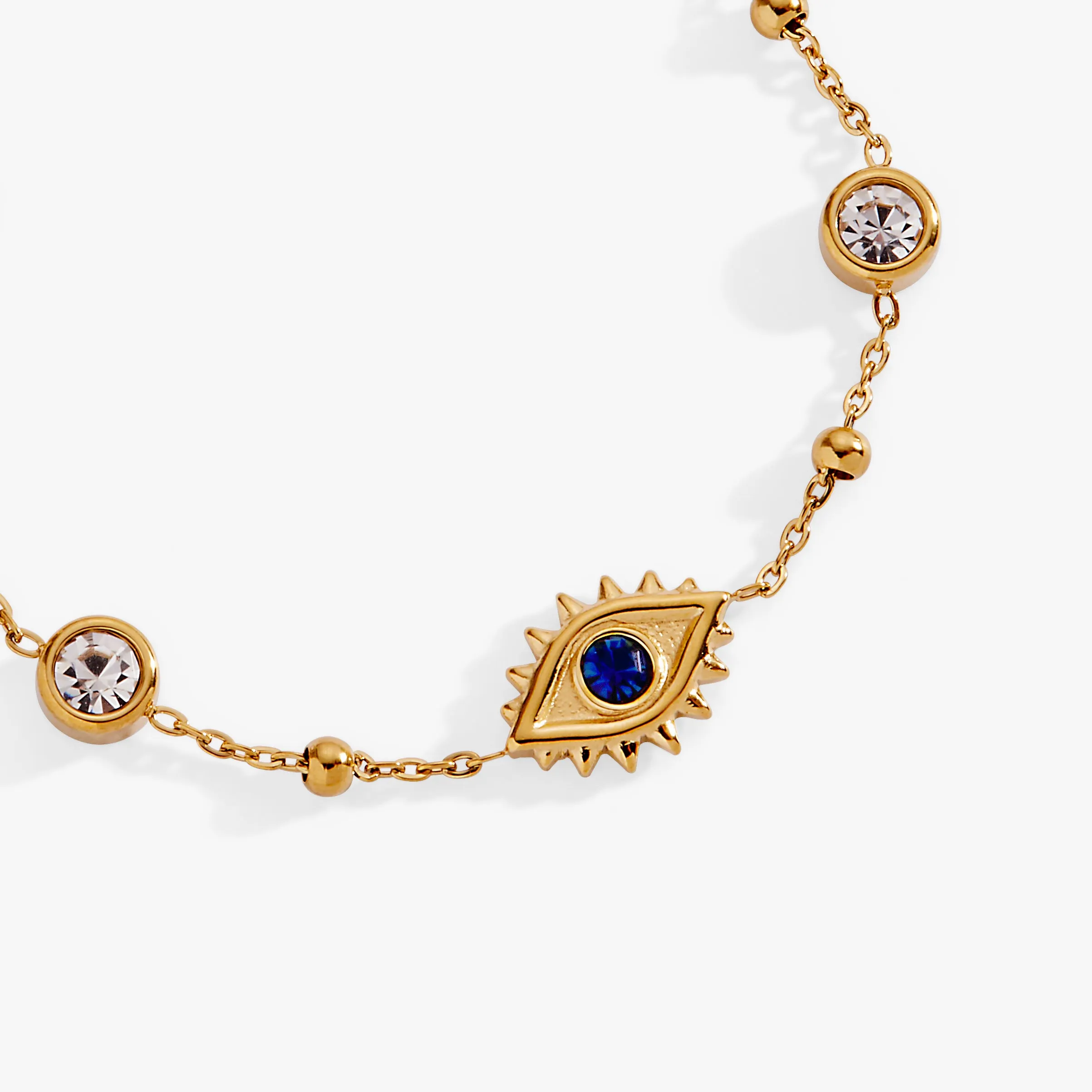 Evil Eye Crystal Stone Chain Bracelet sold by Alex and Ani product image thumbnail 2