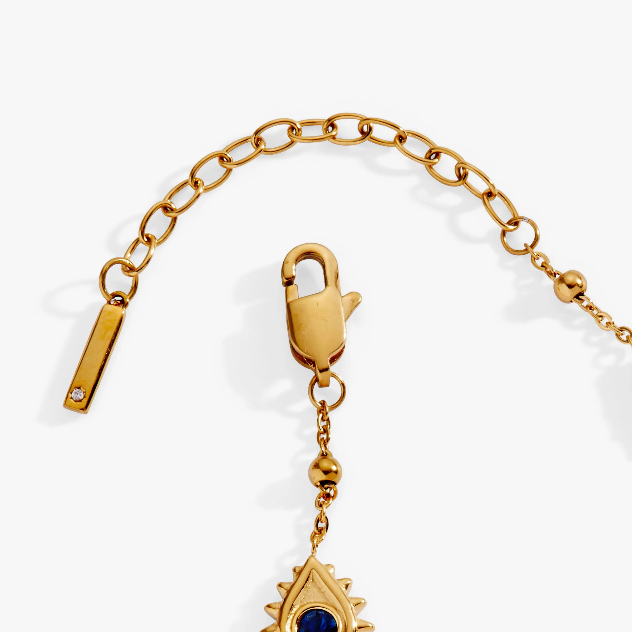 Evil Eye Crystal Stone Chain Bracelet sold by Alex and Ani product image thumbnail 3