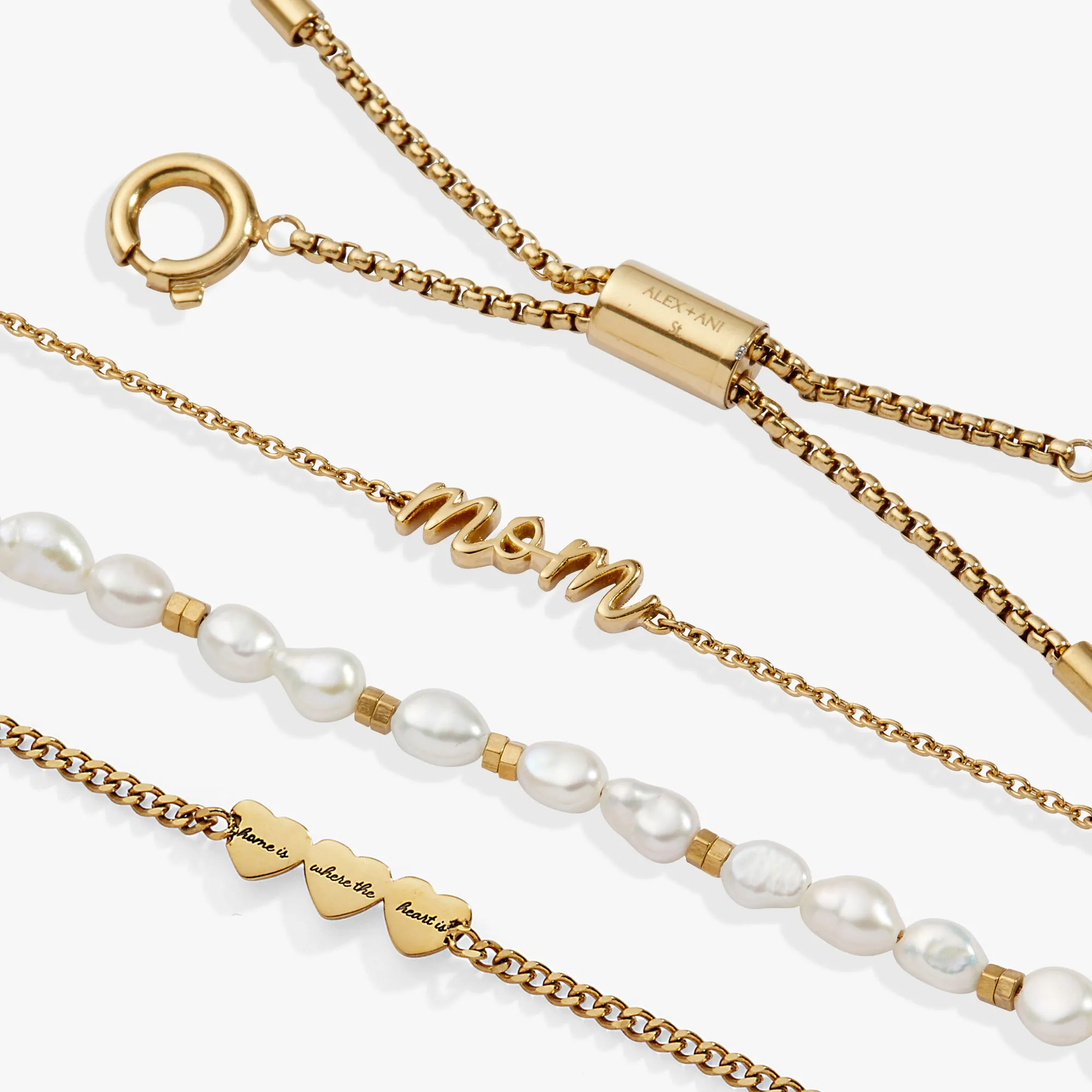 Mom 'Home Is Where The Heart Is' Stranded™ Bracelet Set sold by Alex and Ani product image thumbnail 4