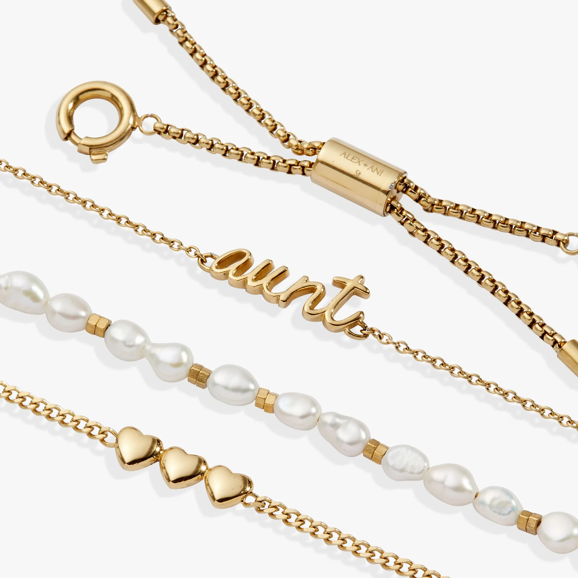 Aunt 'Home Is Where The Heart Is' Stranded™ Bracelet Set sold by Alex and Ani product image thumbnail 5