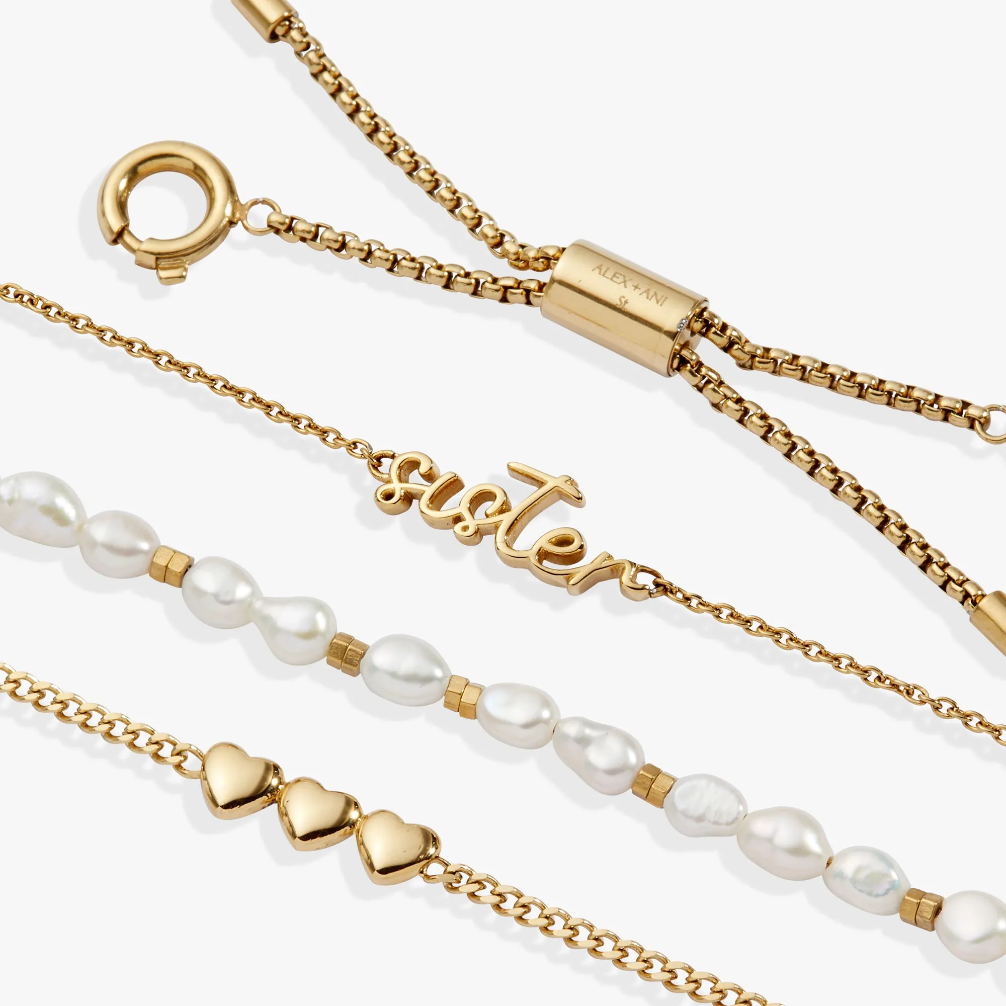 Sister 'Home Is Where The Heart Is' Stranded™ Bracelet Set sold by Alex and Ani product image thumbnail 5