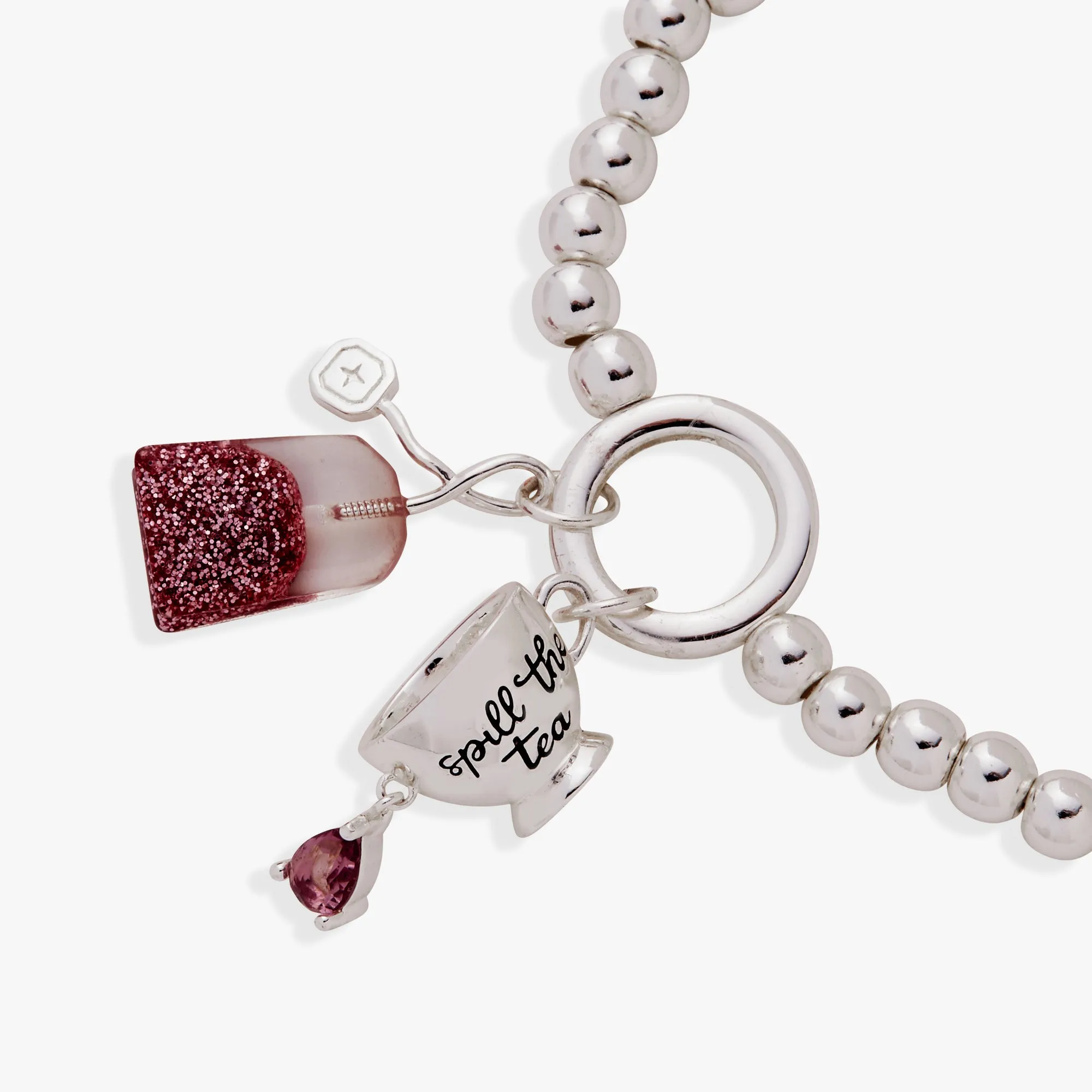 'Spill the Tea' Cup & Tea Bag Stretch Bracelet sold by Alex and Ani product image thumbnail 5
