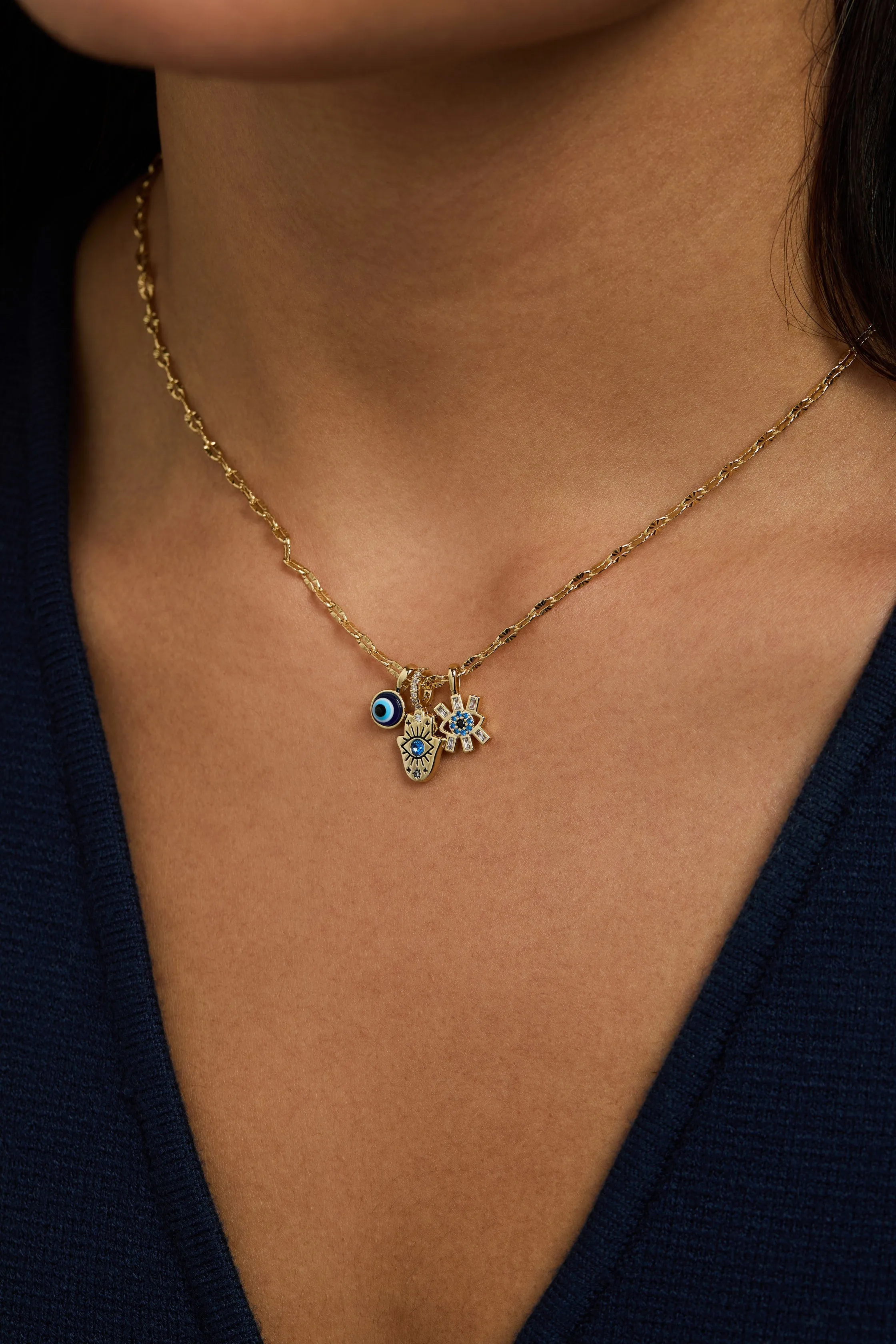 Evil Eye Triple Charm Necklace sold by Alex and Ani product image thumbnail 2