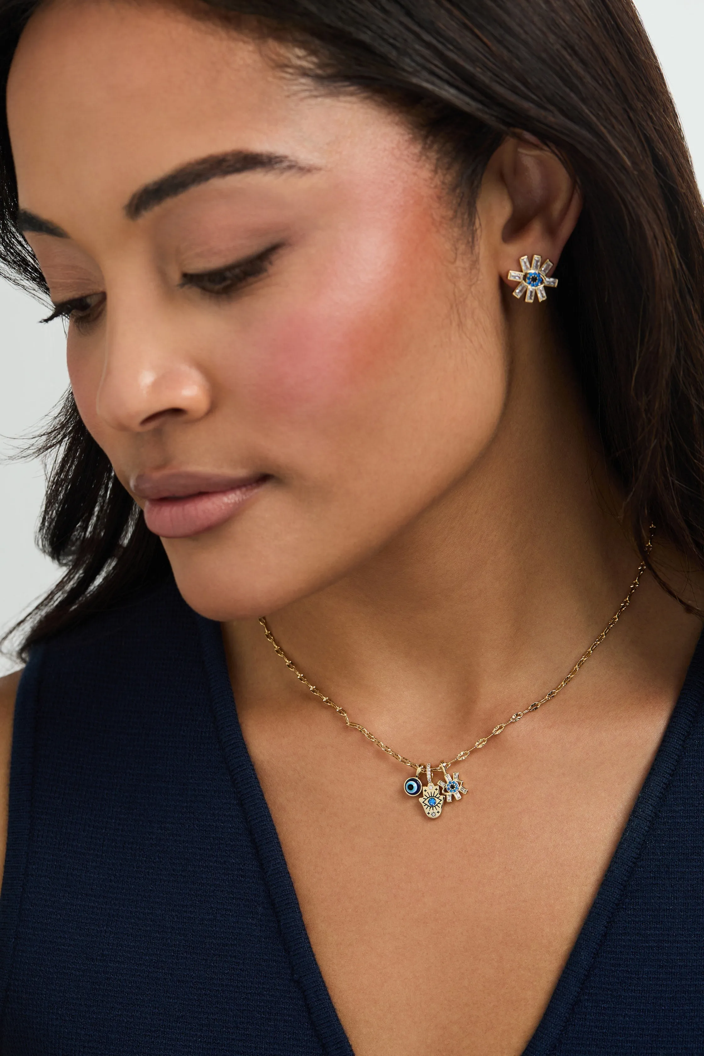 Evil Eye Statement Stud sold by Alex and Ani product image thumbnail 3