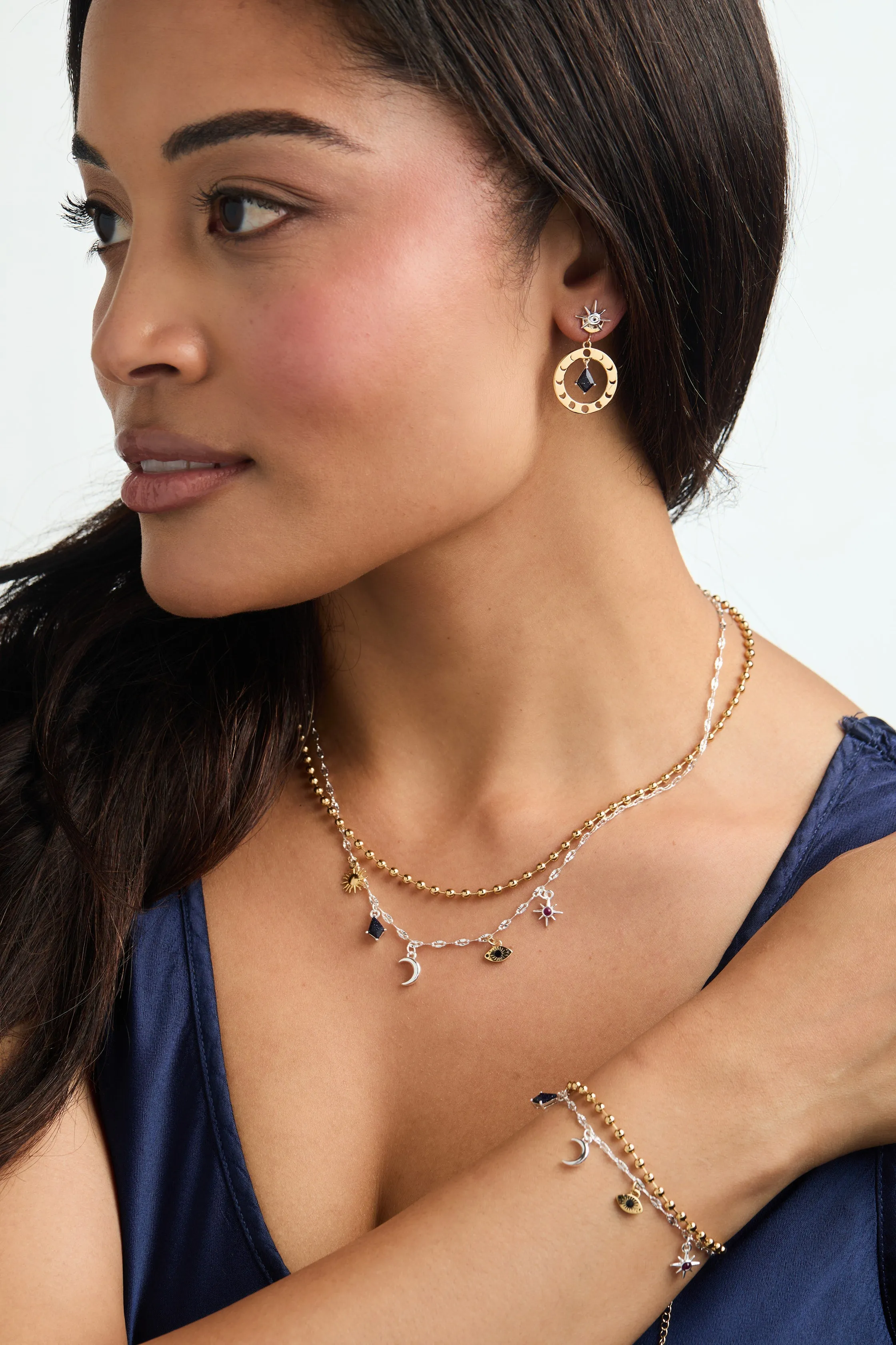 Moon Magic 2 Row Charm Necklace sold by Alex and Ani product image thumbnail 2