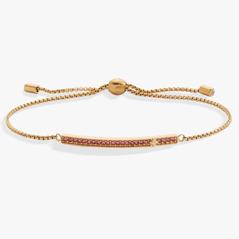 October Everyday Birthstone Pave Bolo Bracelet sold by Alex and Ani