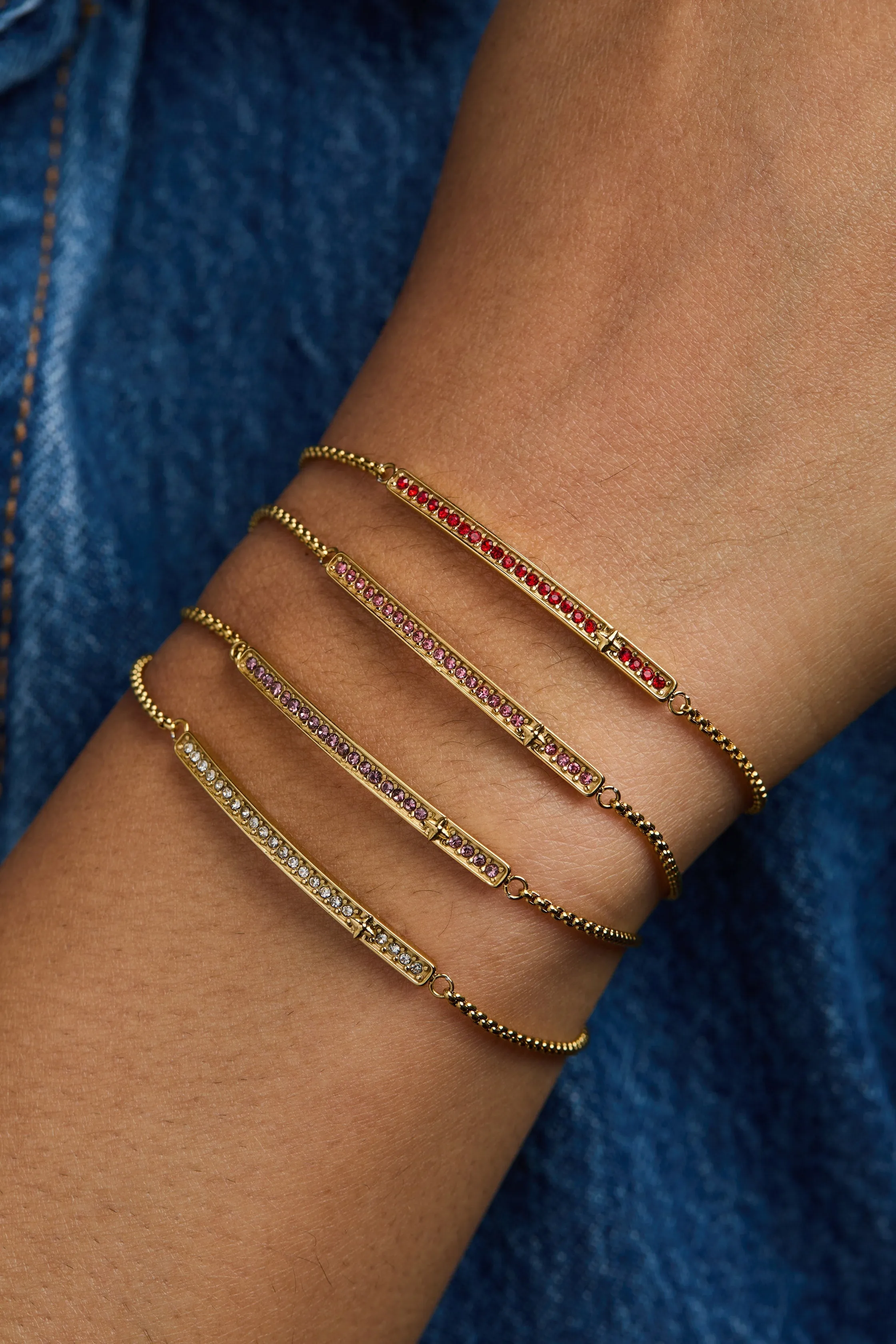 June Everyday Birthstone Pave Bolo Bracelet sold by Alex and Ani product image thumbnail 2