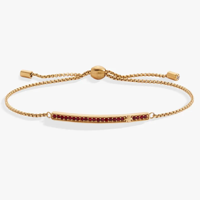 January Everyday Birthstone Pave Bolo Bracelet sold by Alex and Ani