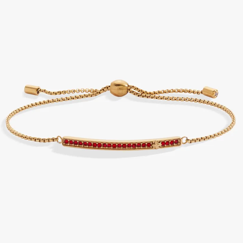 July Everyday Birthstone Pave Bolo Bracelet sold by Alex and Ani