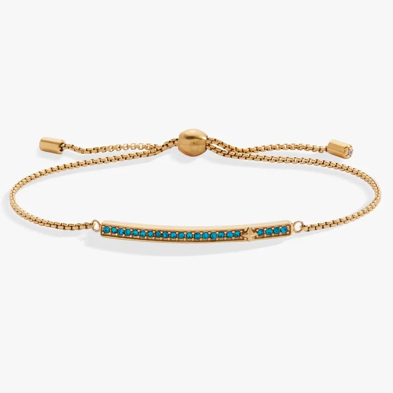 December Everyday Birthstone Pave Bolo Bracelet sold by Alex and Ani