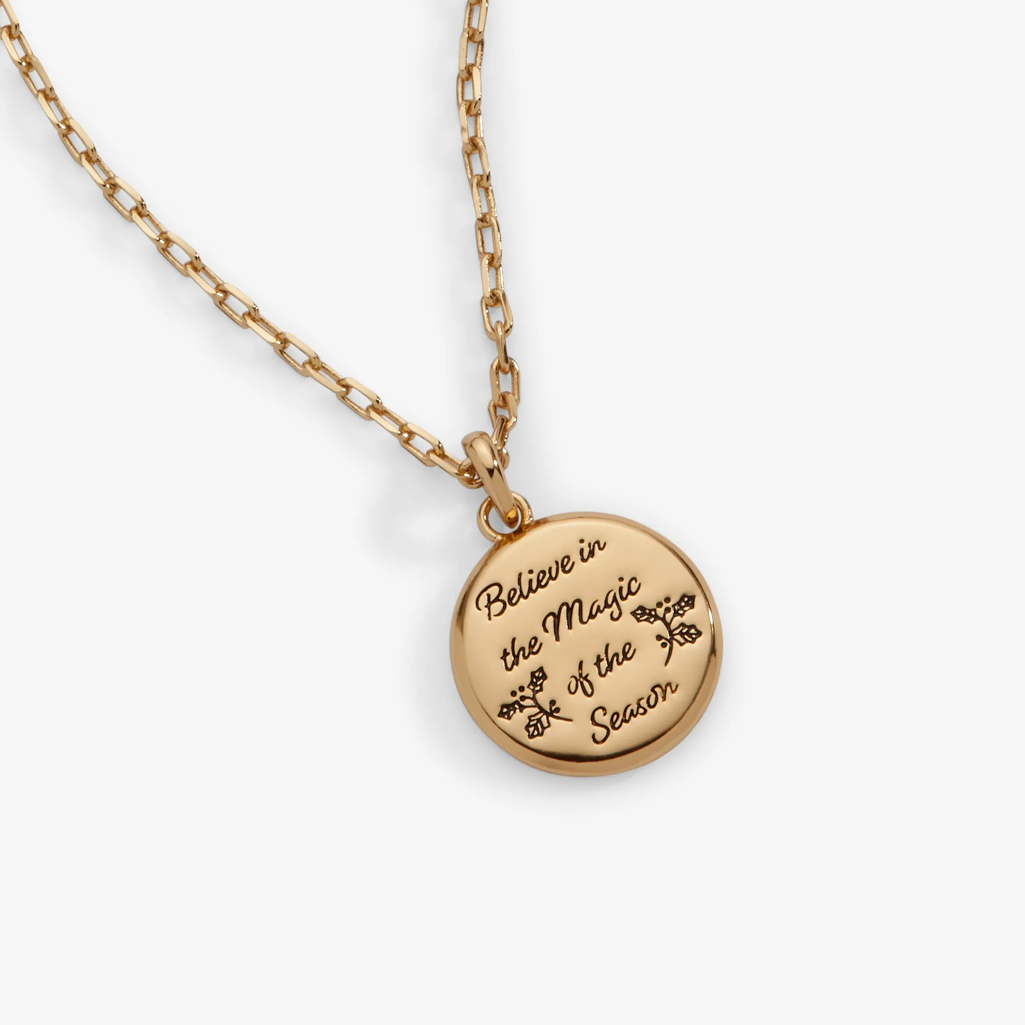 Holly 'Believe In The Magic Of The Season' Pendant Necklace sold by Alex and Ani product image thumbnail 3