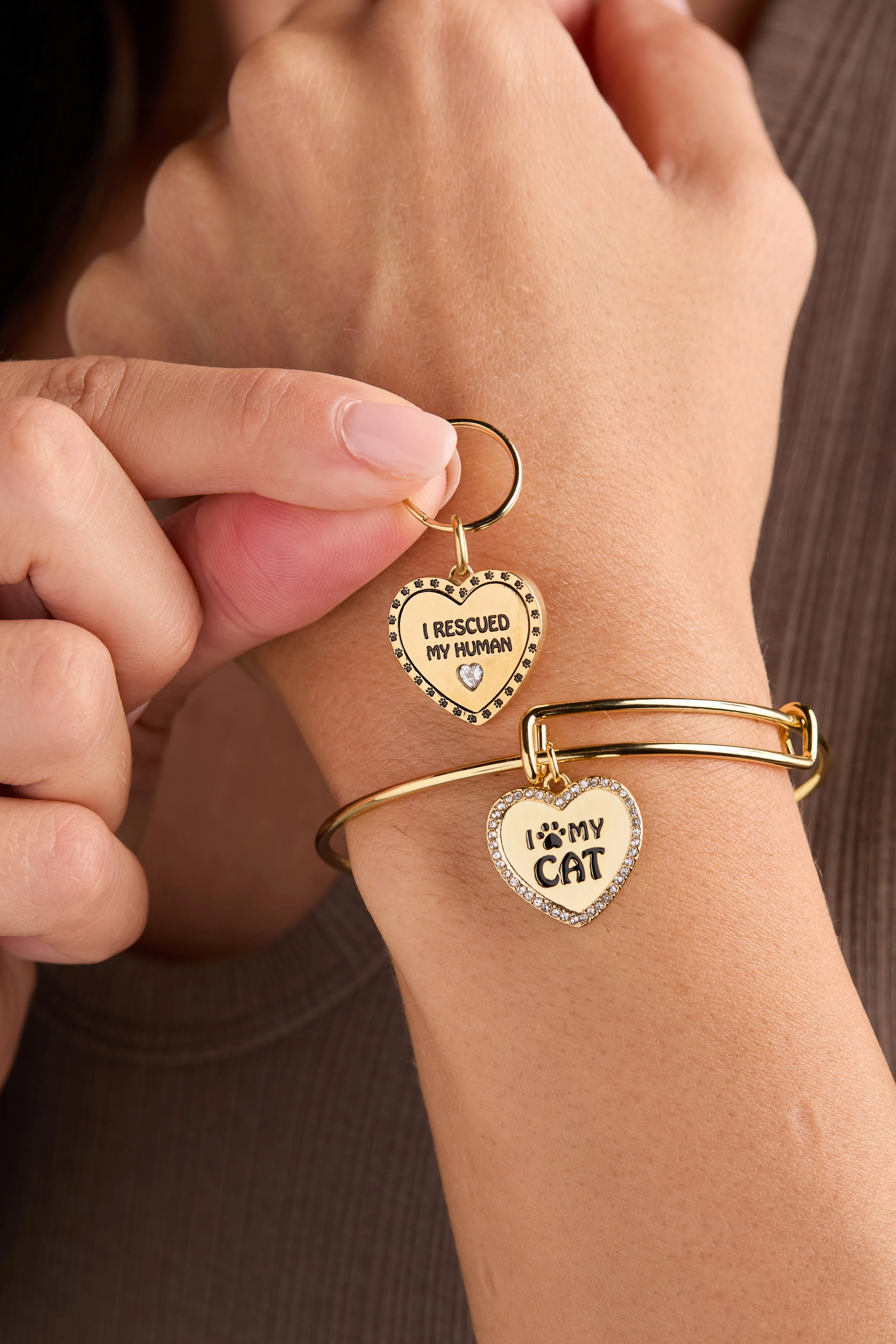 'I Love My Cat' Bangle & Pet Collar Charm Set of 2 sold by Alex and Ani product image thumbnail 2