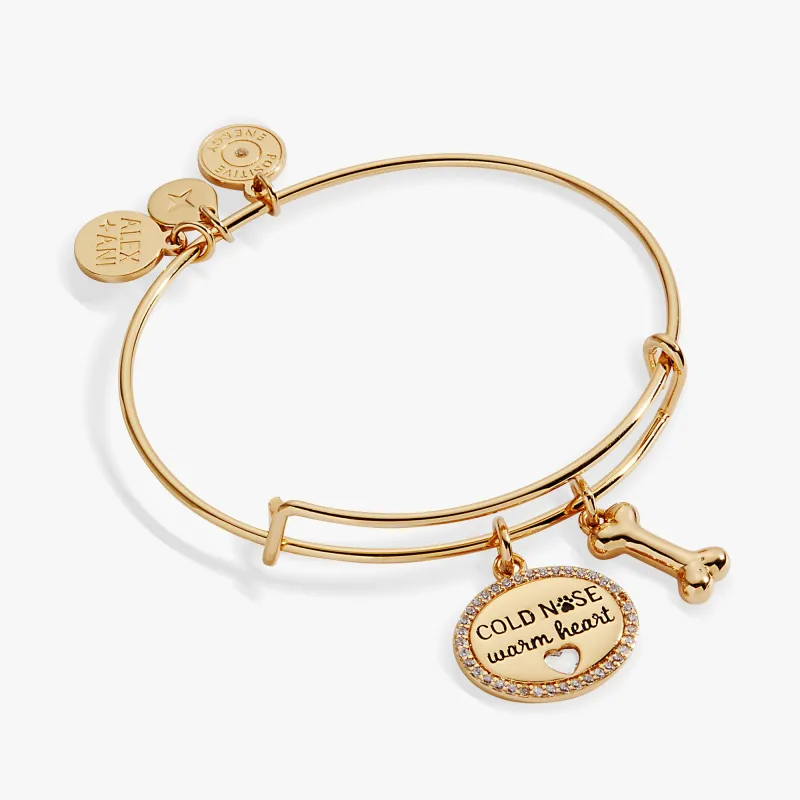 Cold Nose, Warm Heart Charm Bangle sold by Alex and Ani