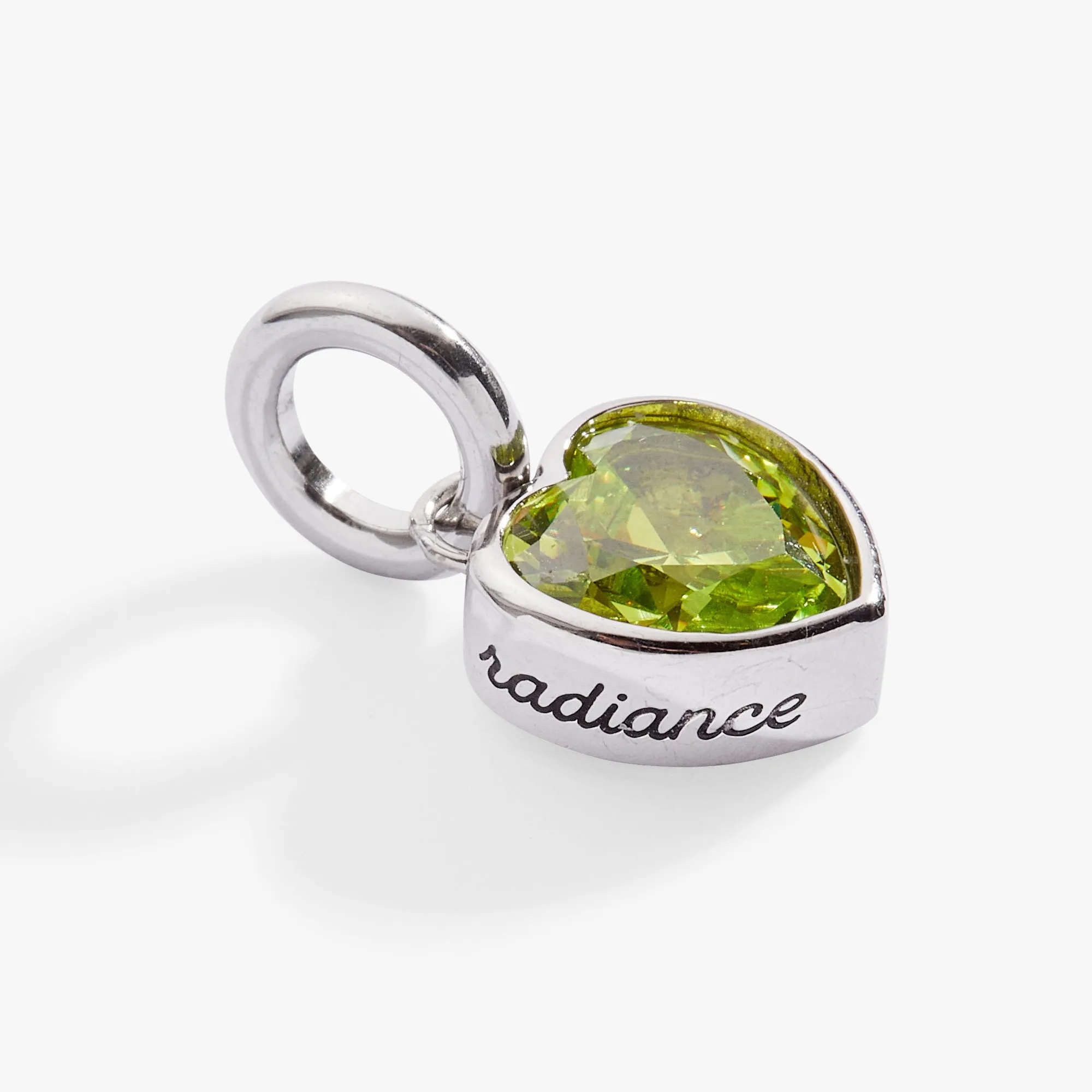 August 'Radiance' Heart Birthstone Charm sold by Alex and Ani product image thumbnail 5
