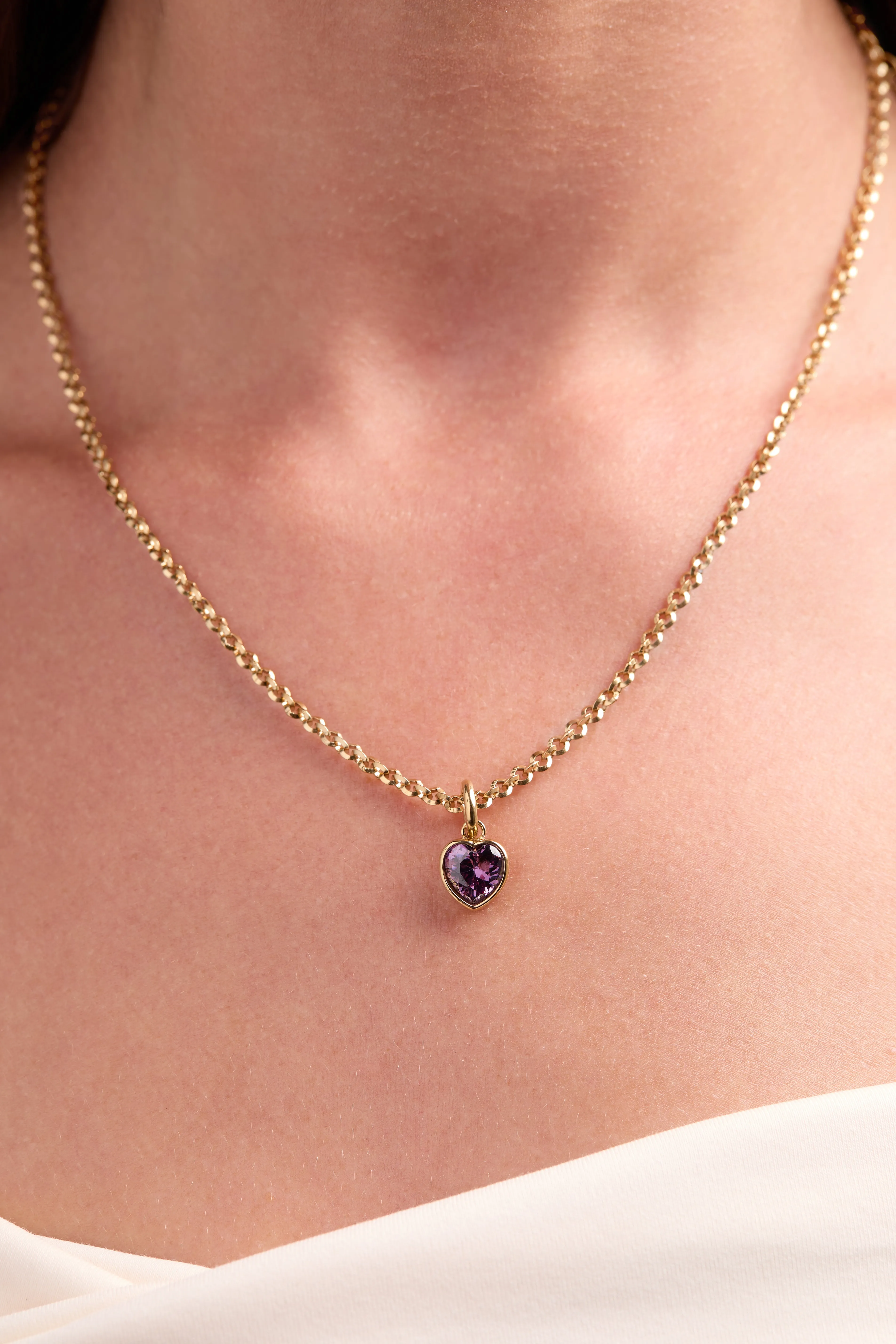 February 'Clarity' Heart Birthstone Charm sold by Alex and Ani product image thumbnail 2