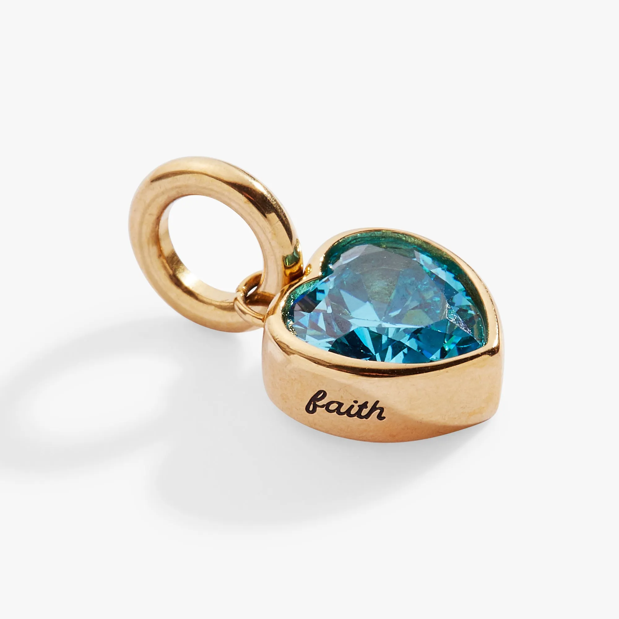 March 'Faith' Heart Birthstone Charm sold by Alex and Ani product image thumbnail 3