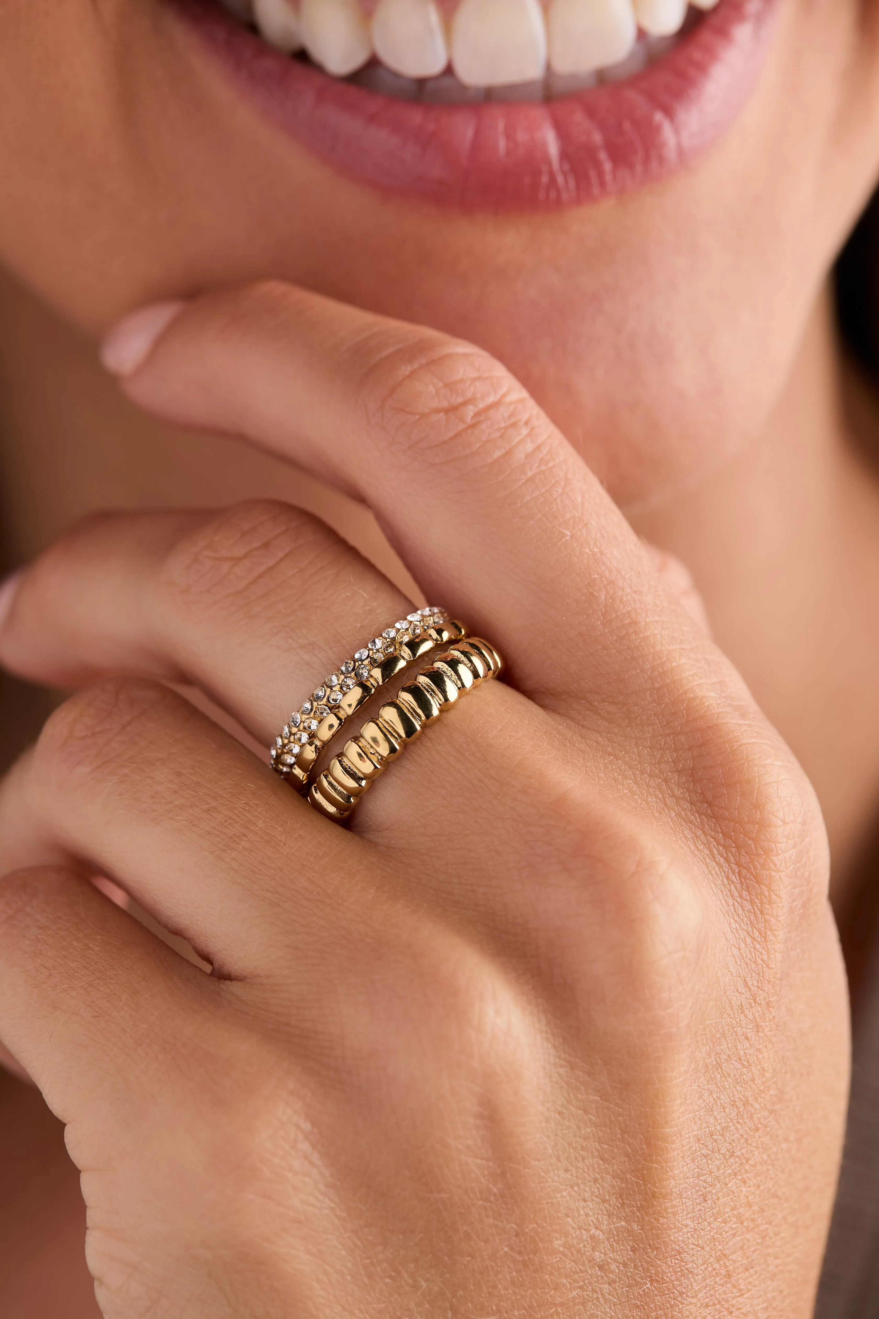 Ribbed Stacking Ring Set of 3 sold by Alex and Ani product image thumbnail 2