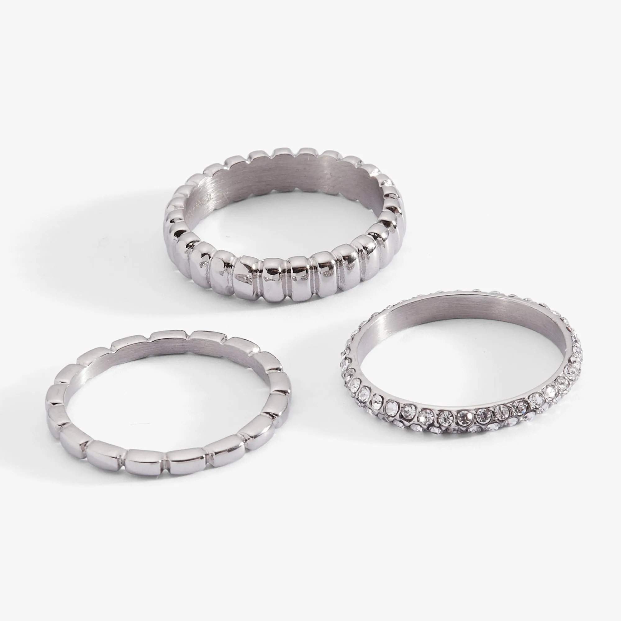 Ribbed Stacking Ring Set of 3 sold by Alex and Ani product image thumbnail 4