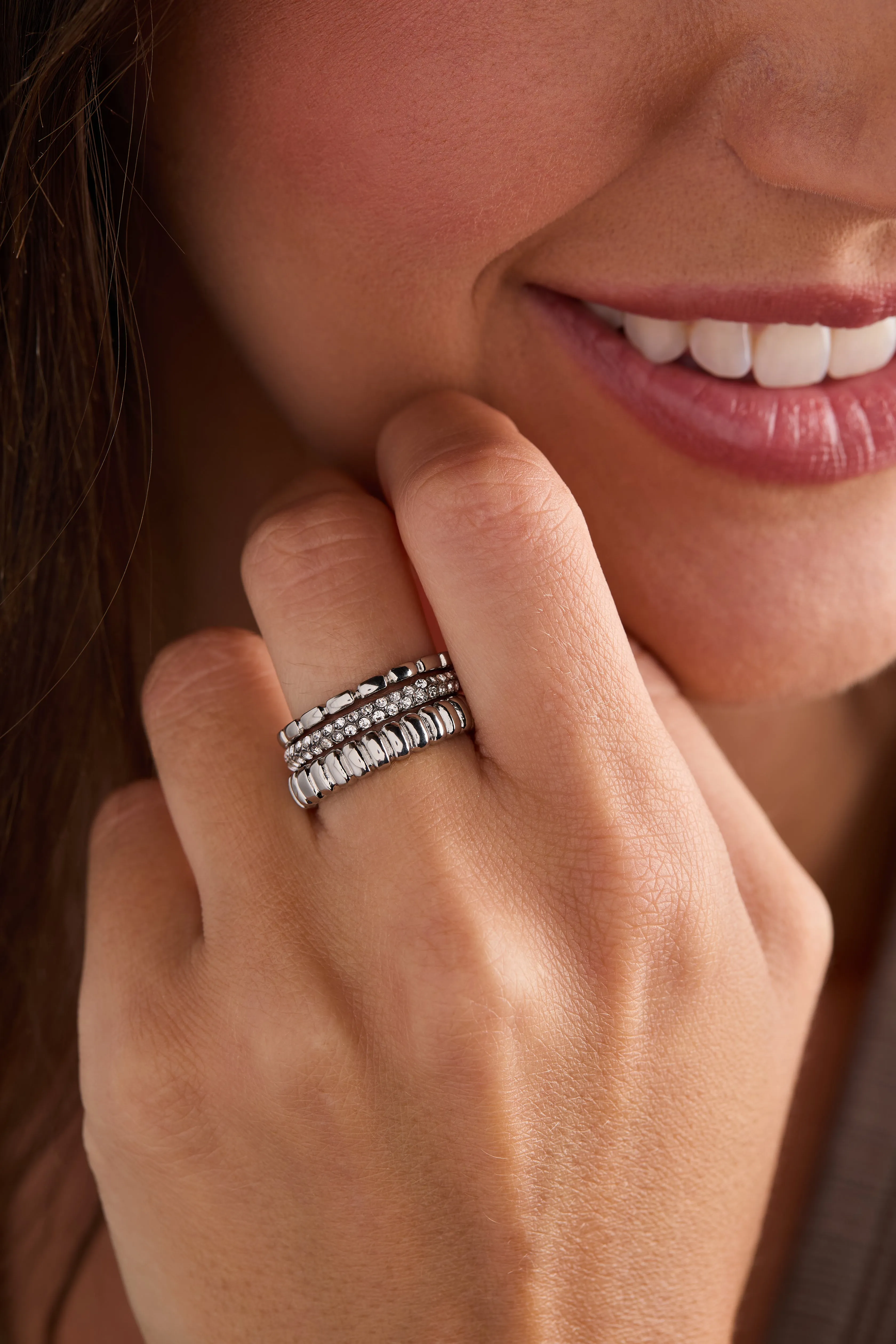 Ribbed Stacking Ring Set of 3 sold by Alex and Ani product image thumbnail 5