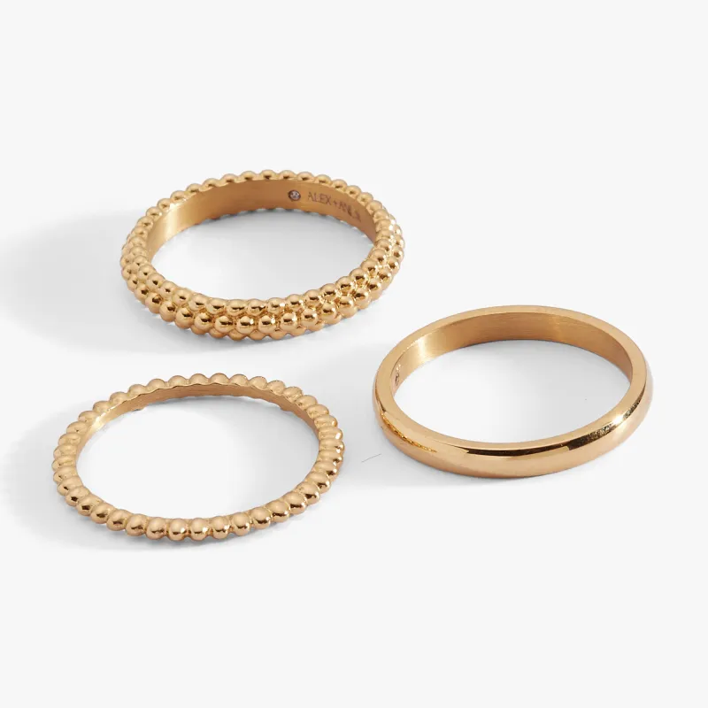 Ball Stacking Ring Set of 3 sold by Alex and Ani