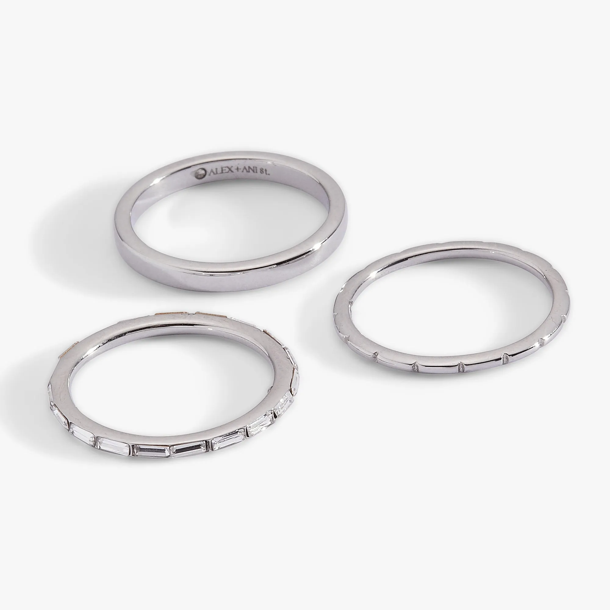 Baguette Stacking Ring Set of 3 sold by Alex and Ani product image thumbnail 5