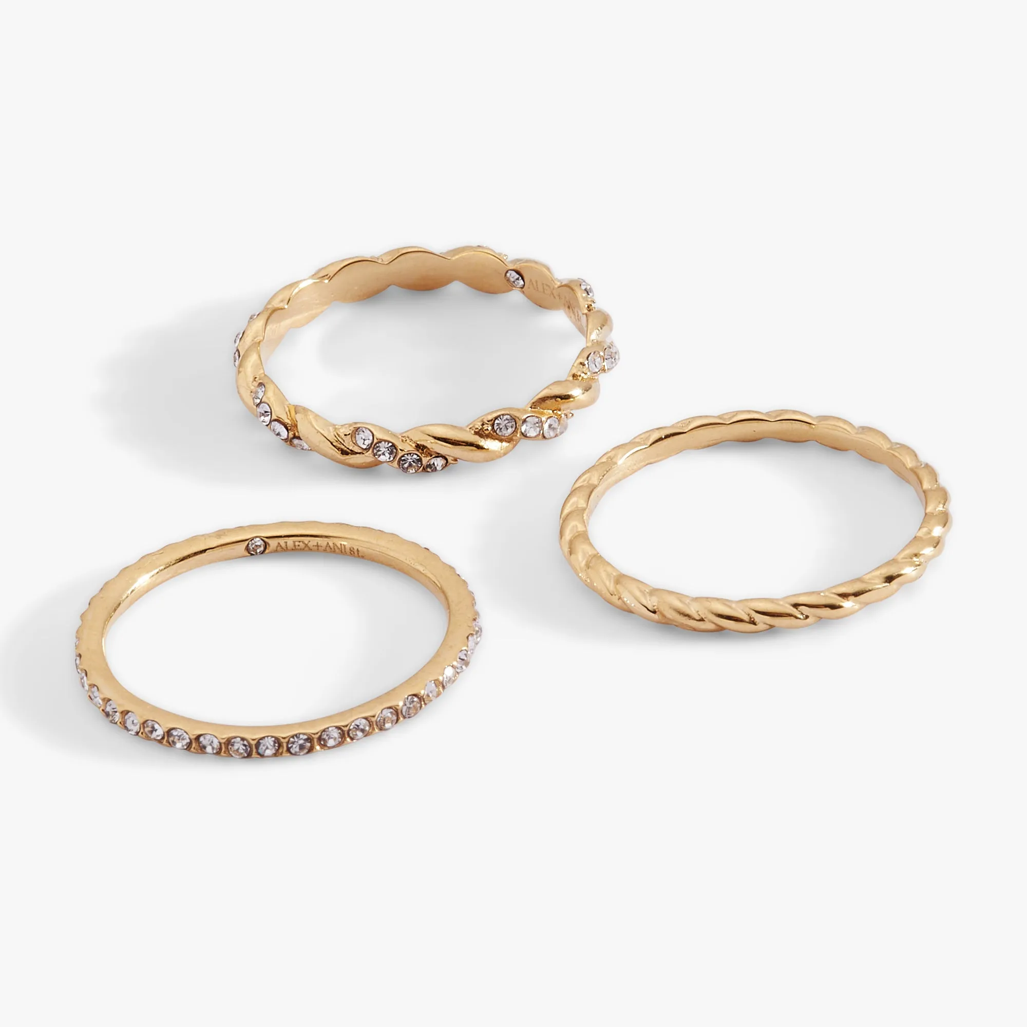 Rope Stacking Ring Set of 3 sold by Alex and Ani