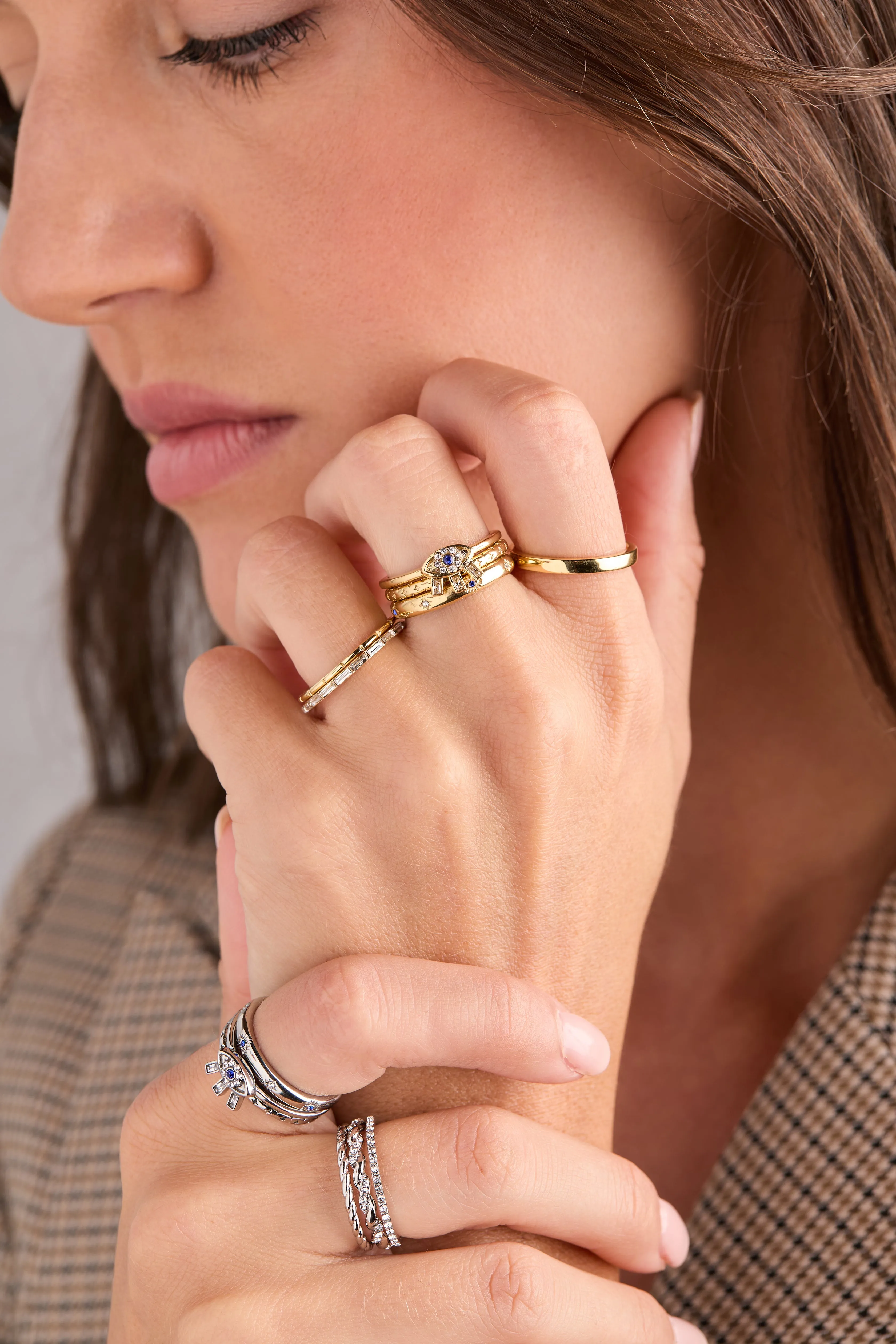Evil Eye Stacking Ring Set of 3 sold by Alex and Ani product image thumbnail 2