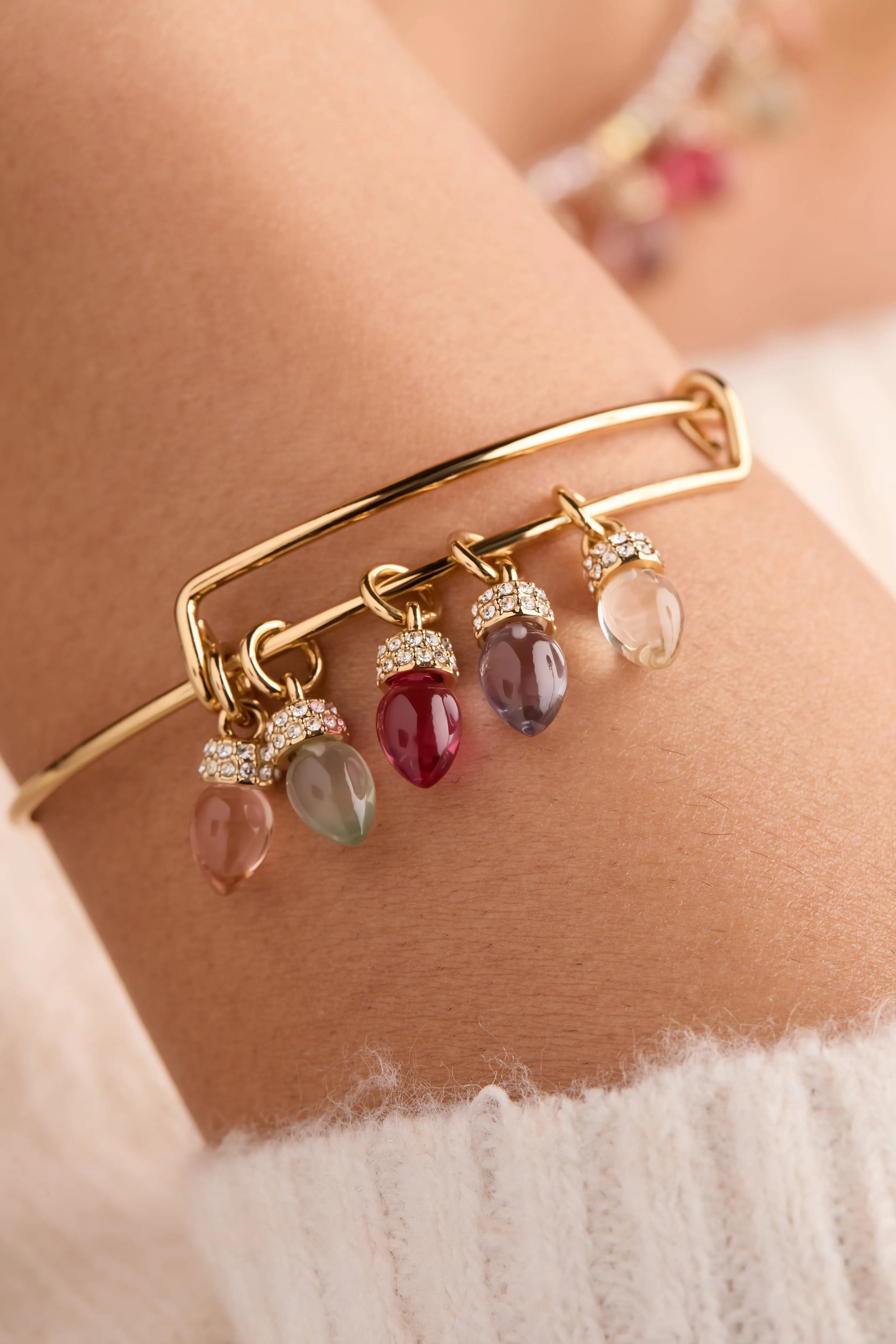 Christmas Muted Light Bulb Charm Bangle sold by Alex and Ani product image thumbnail 2
