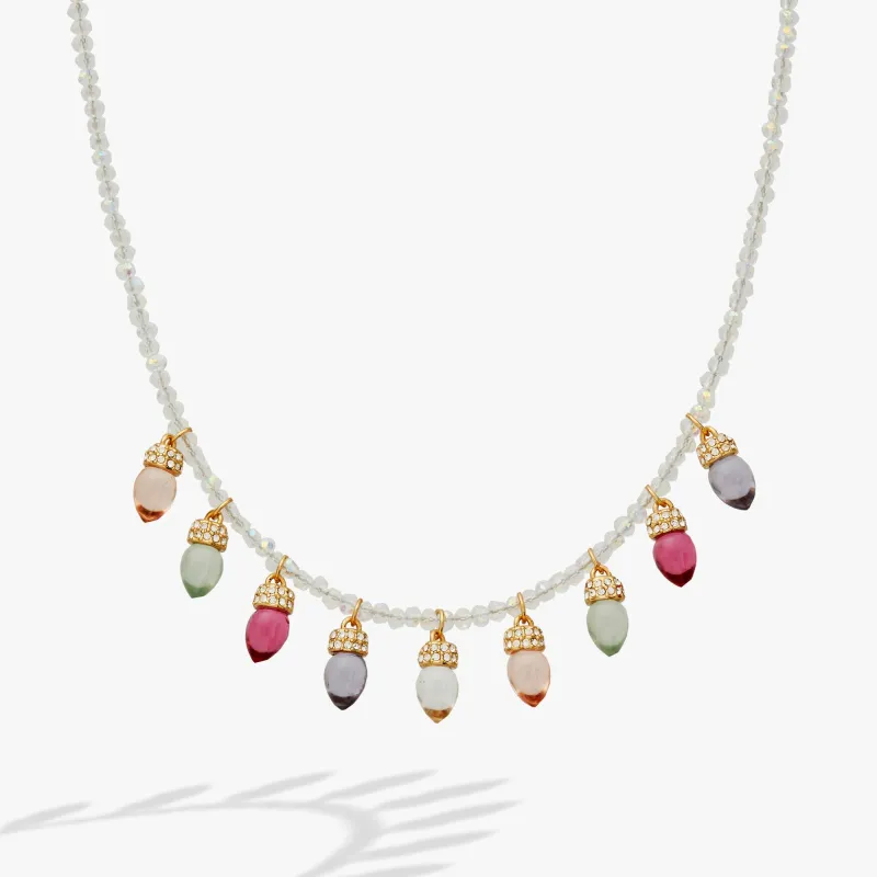 Christmas Muted Light Bulb Necklace made by Alex and Ani