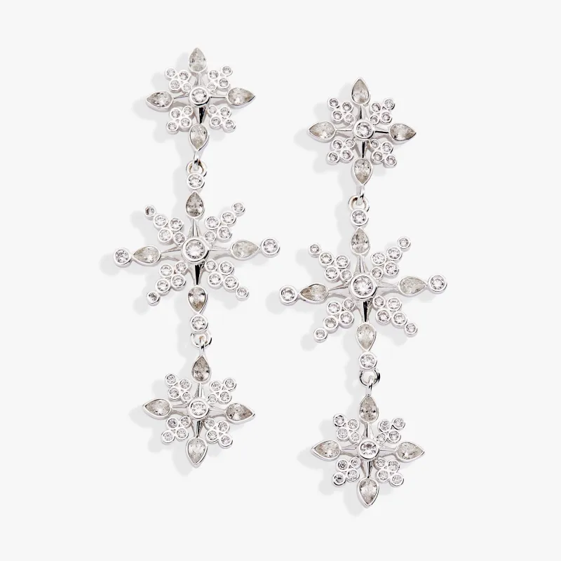 Crystal Snowflake Linear Earring sold by Alex and Ani