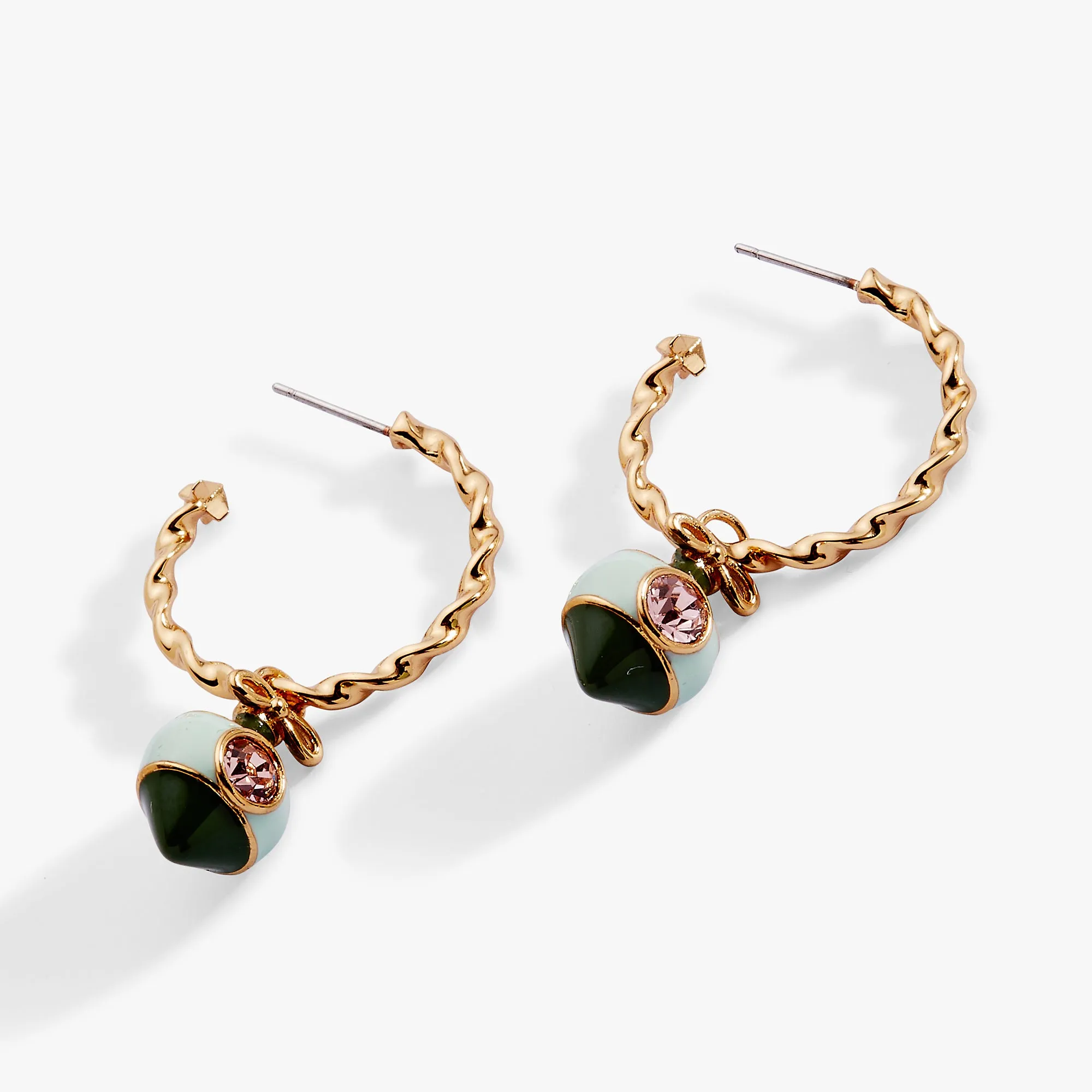 Crystal Bow & Ornament Twisted Hoop Earrings sold by Alex and Ani product image thumbnail 3