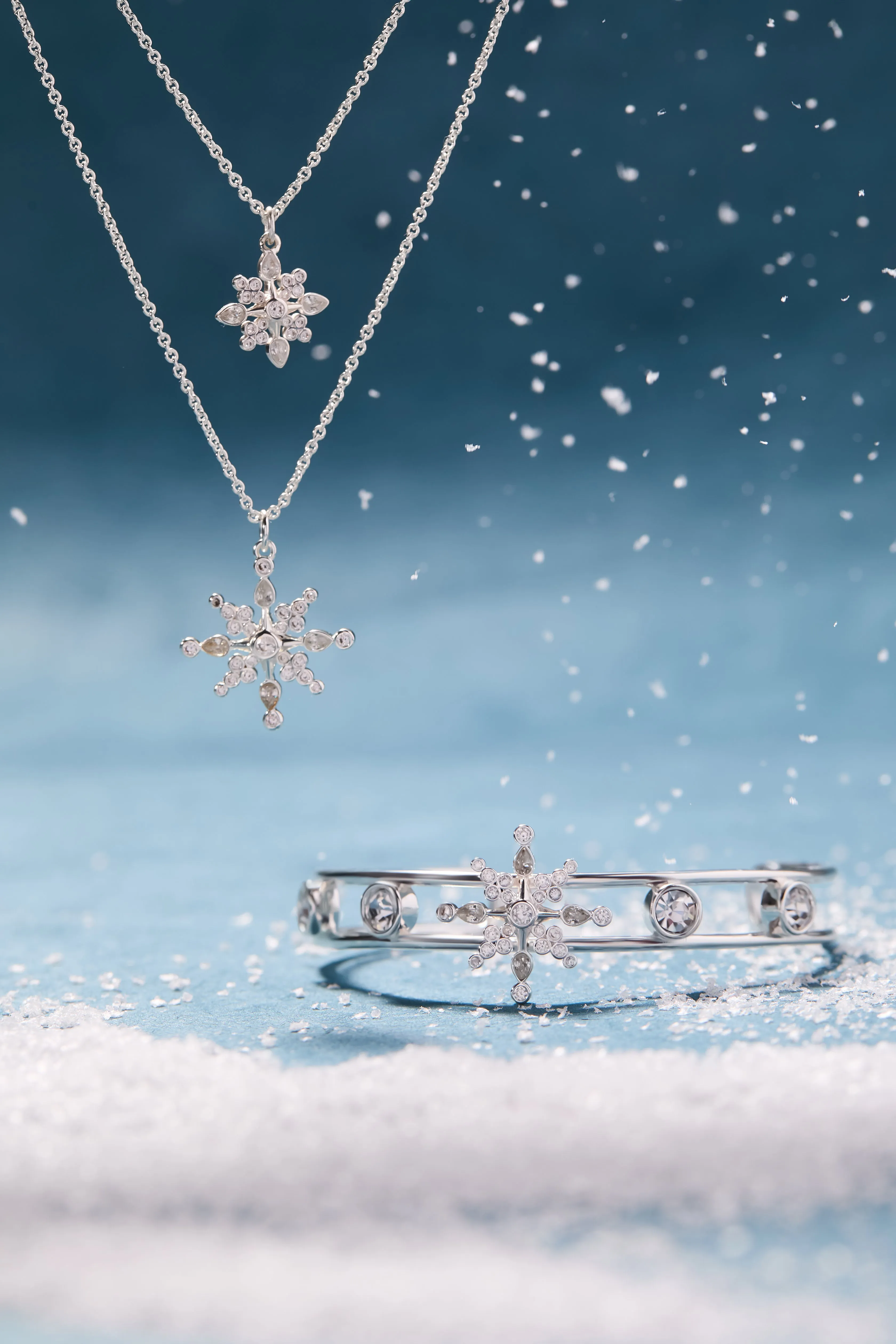 Crystal Snowflake Layered Necklace sold by Alex and Ani product image thumbnail 4